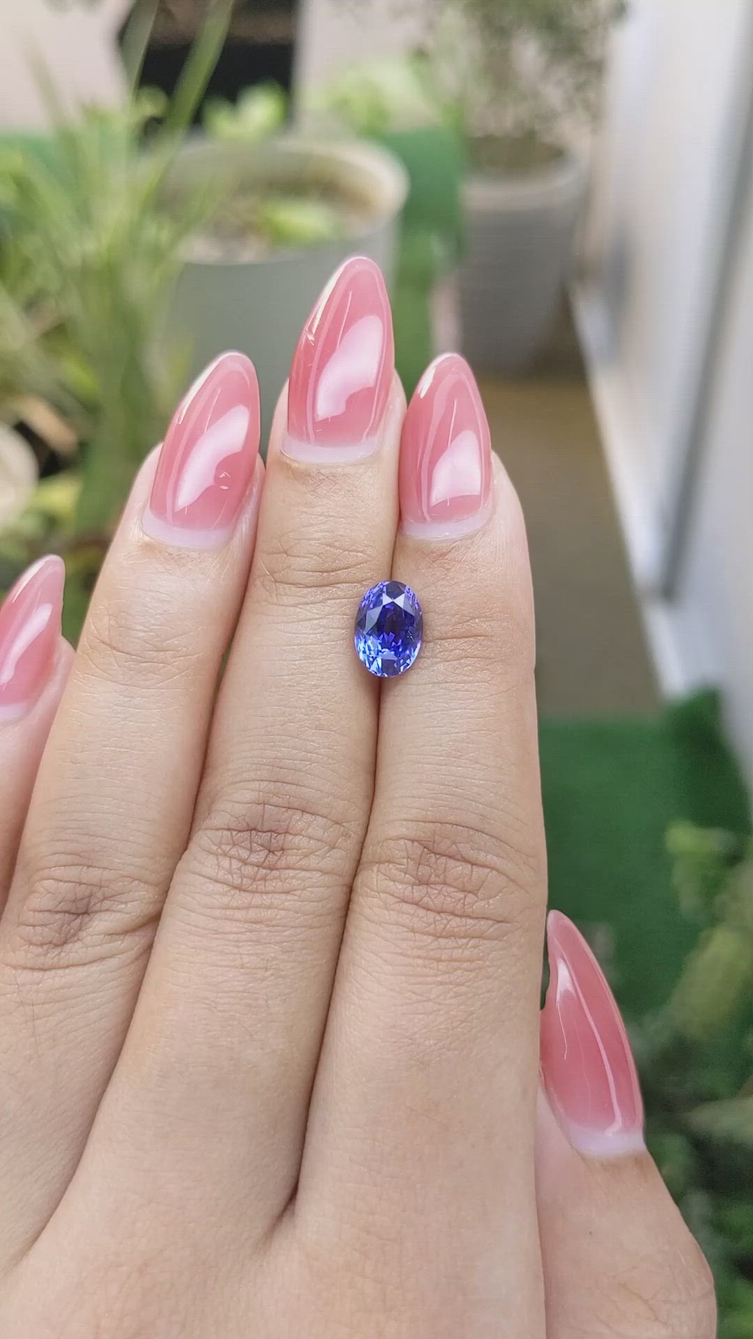 2.31 Ct. Blue Sapphire from Ceylon (Sri Lanka) Size Video