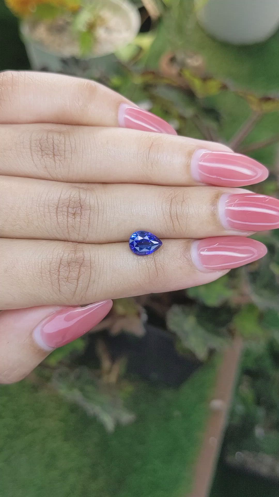 2.09 Ct. Blue Sapphire from Ceylon (Sri Lanka) Size Video