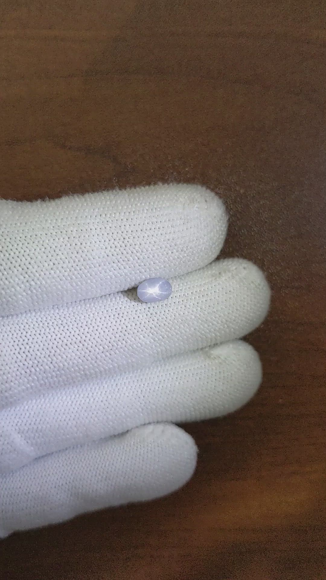 1.17 Ct. Grey Star Sapphire from Ceylon (Sri Lanka) Size Video