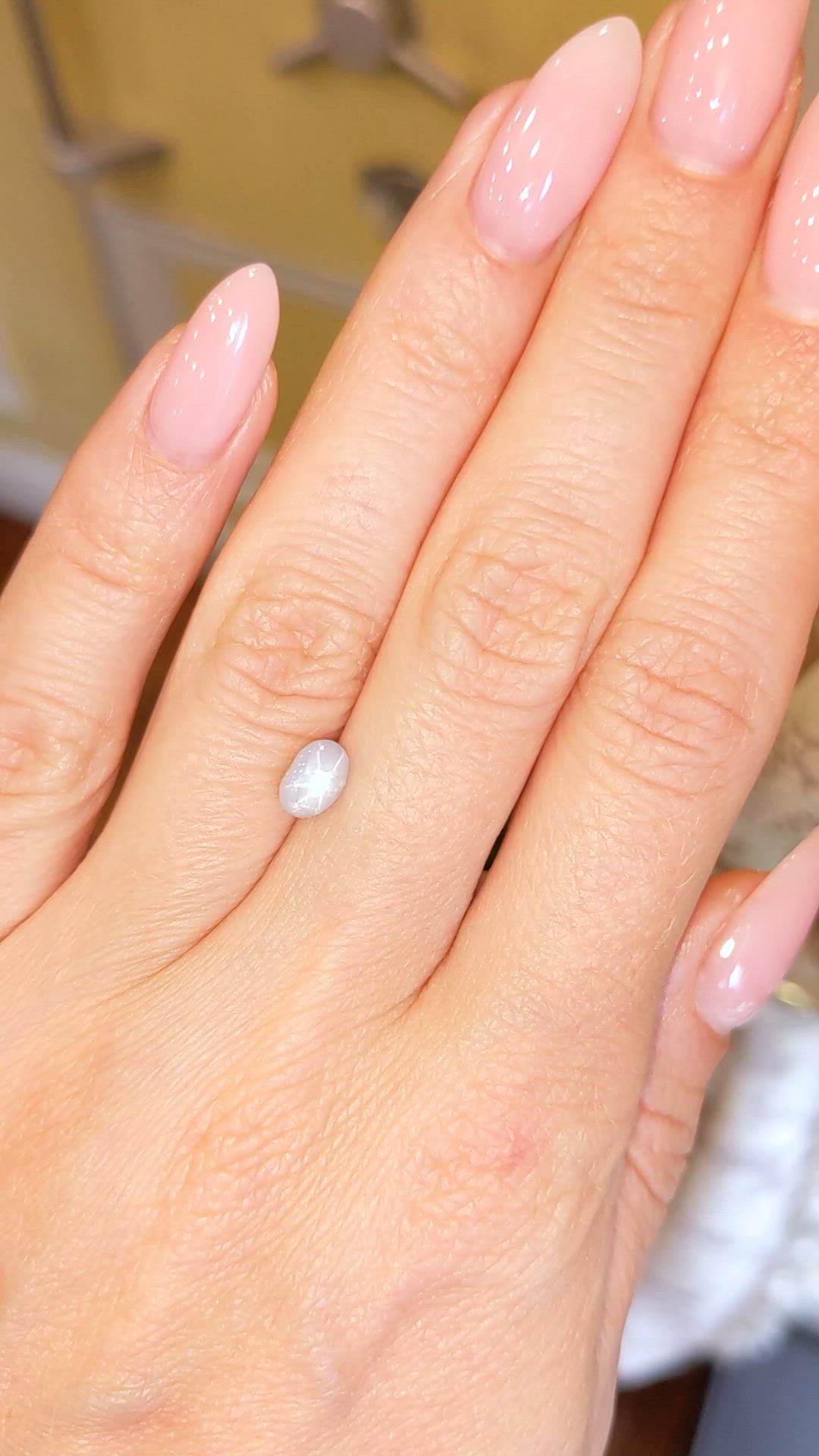 1.17 Ct. Grey Star Sapphire from Ceylon (Sri Lanka) Size Video