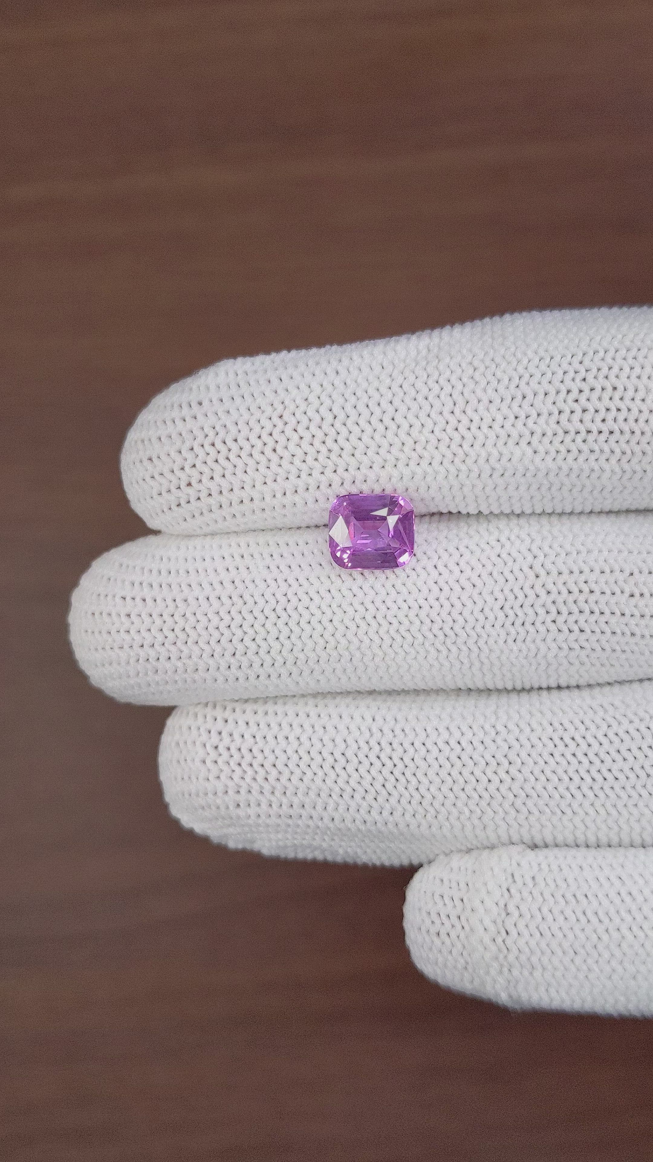 2.55 Ct. Purple Sapphire from Madagascar Size Video