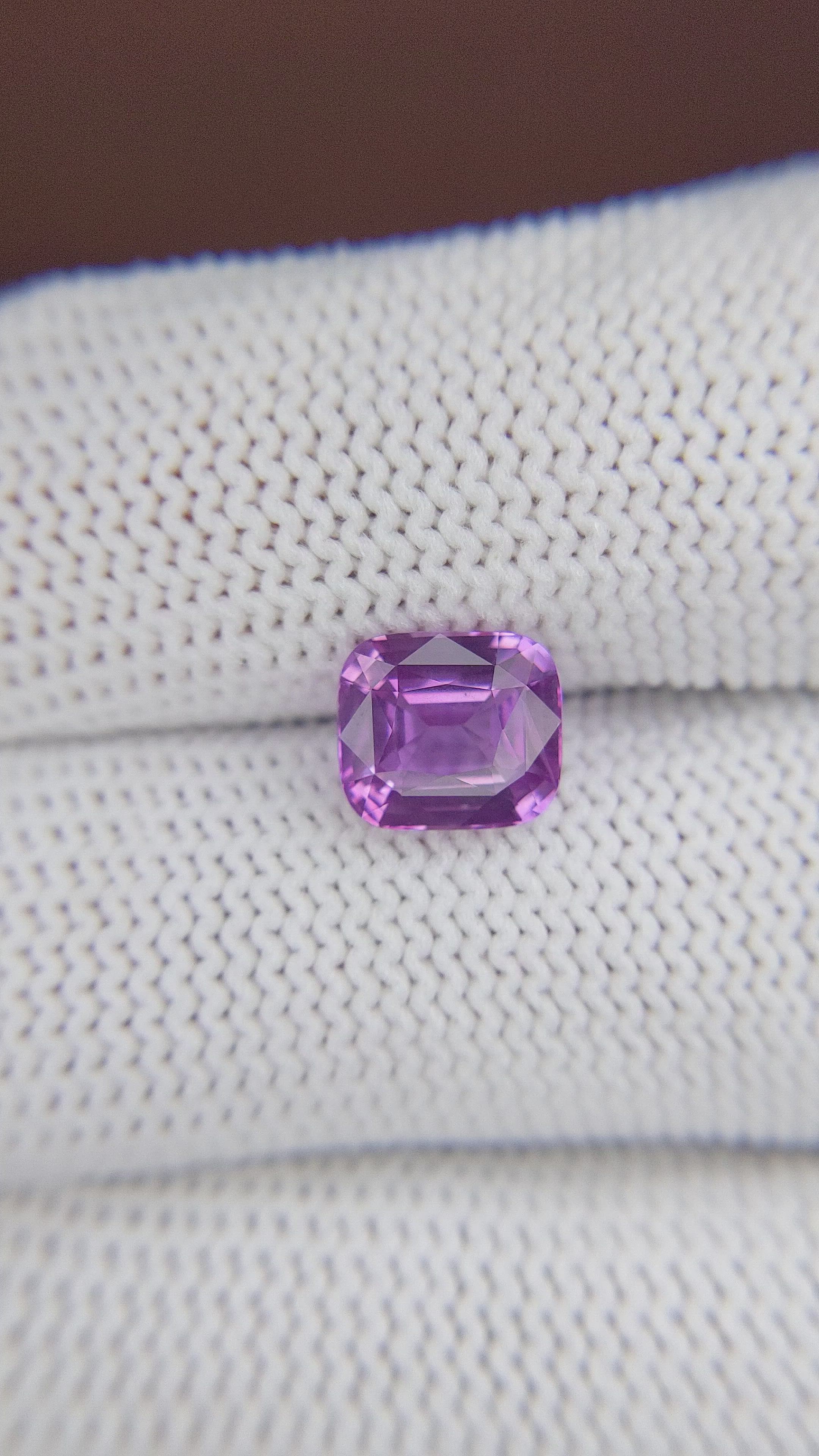 2.55 Ct. Purple Sapphire from Madagascar Size Video