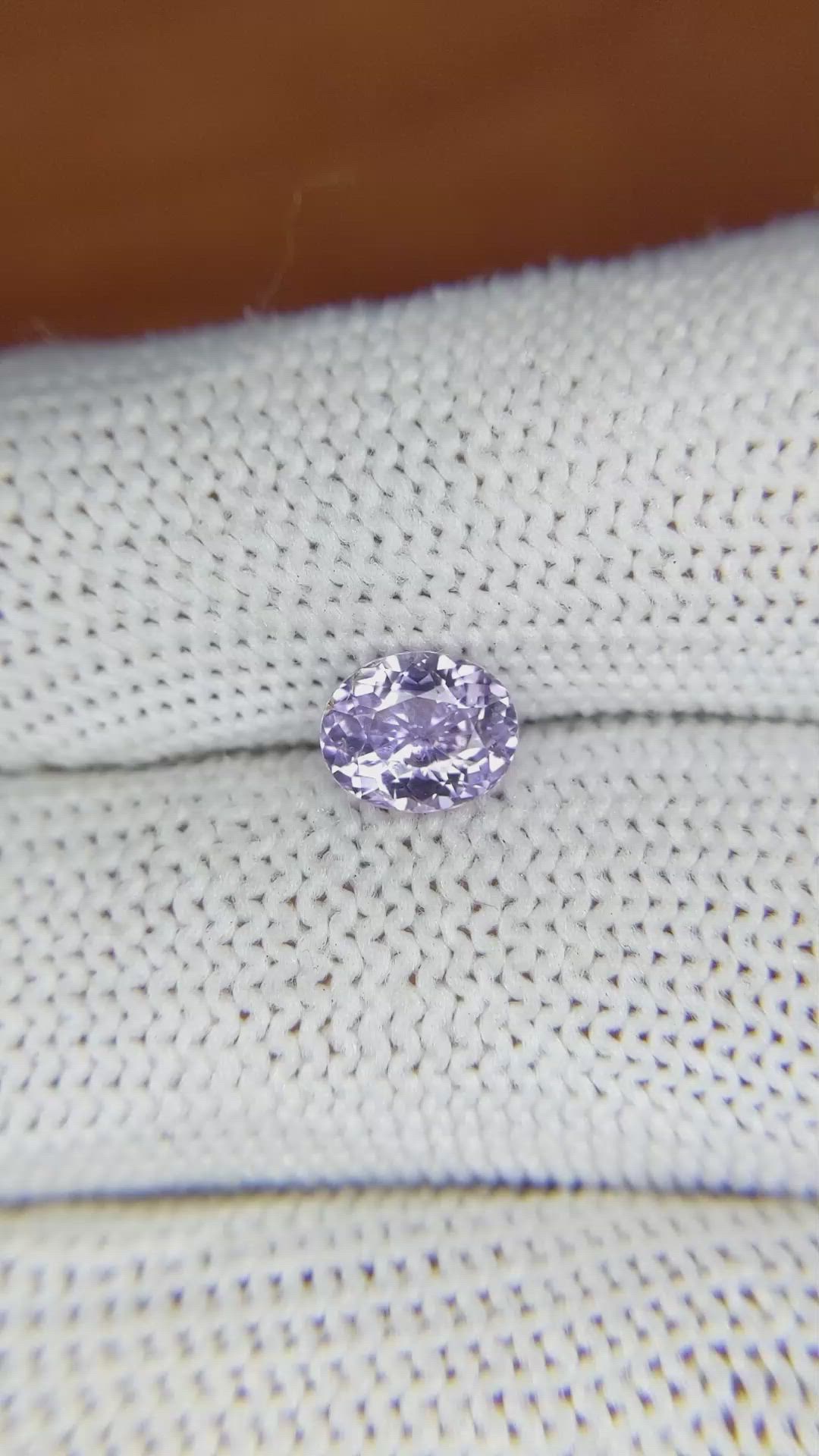 1.24 Ct. Purple Sapphire from Ceylon (Sri Lanka) Size Video