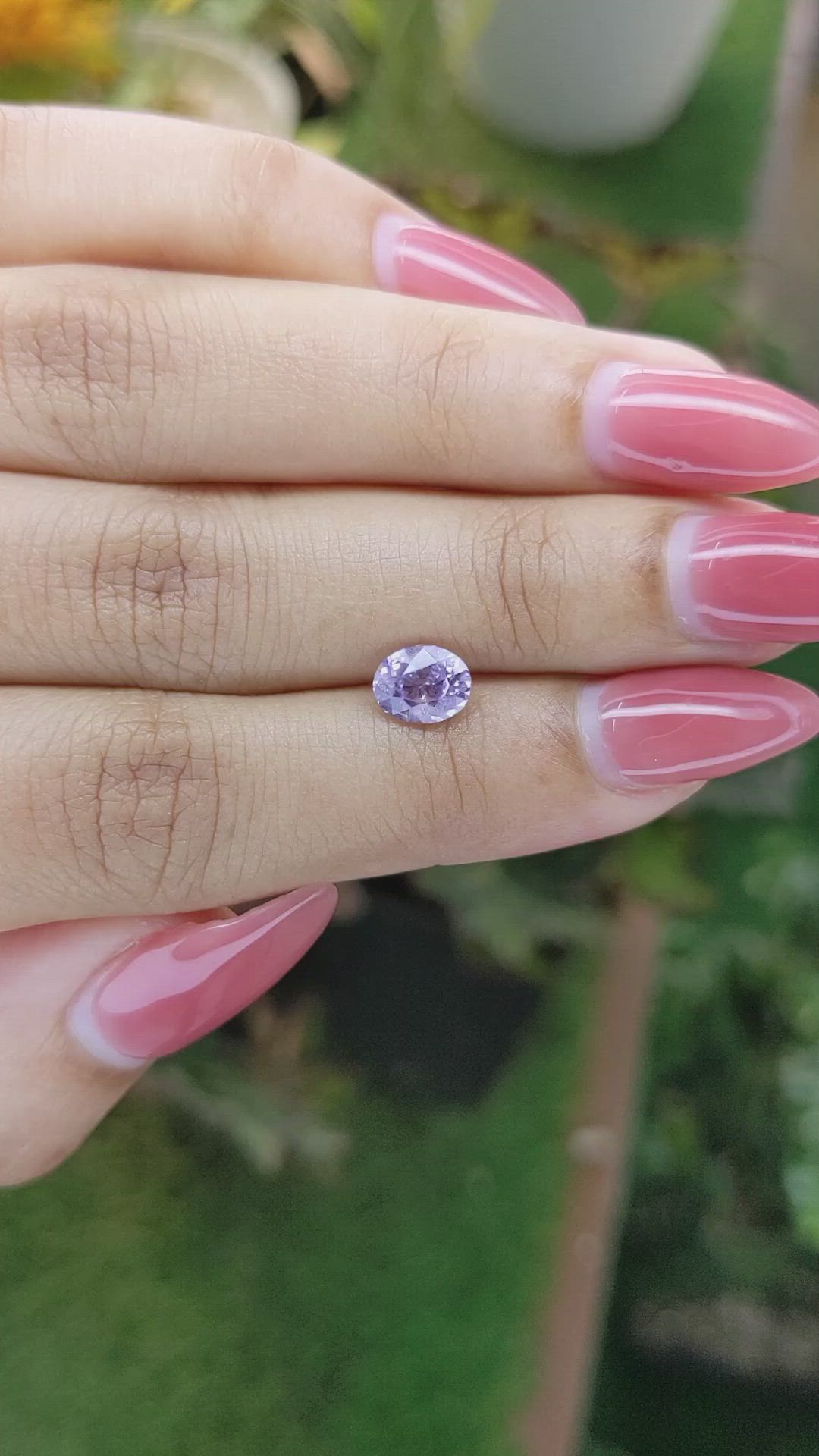1.24 Ct. Purple Sapphire from Ceylon (Sri Lanka) Size Video