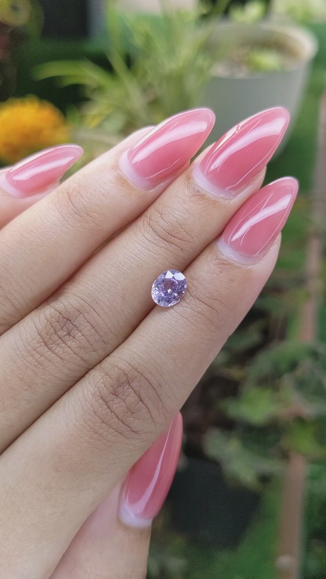 1.24 Ct. Purple Sapphire from Ceylon (Sri Lanka) Size Video