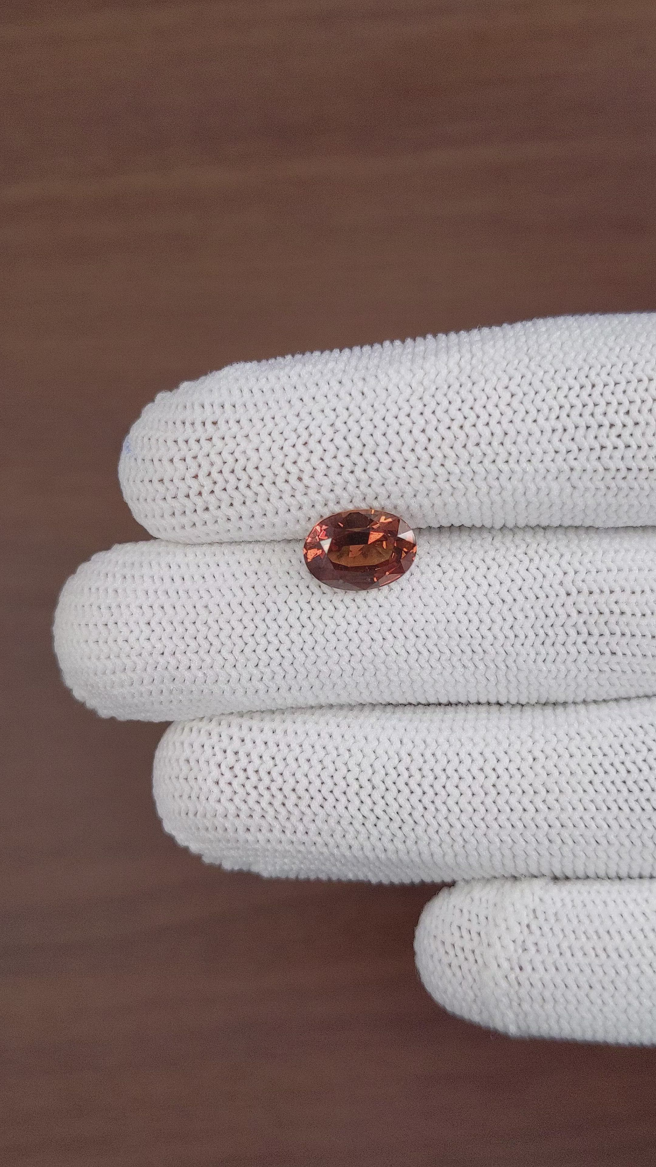 3.59 Ct. Brown Sapphire from Madagascar Size Video