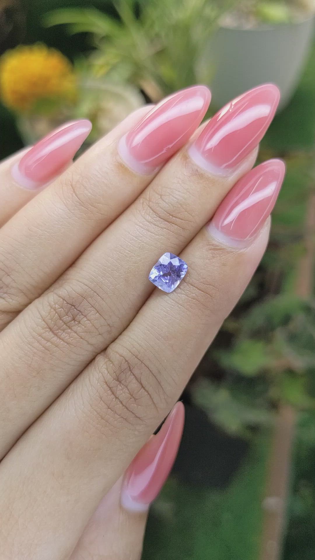 1.28 Ct. Blue Sapphire from Ceylon (Sri Lanka) Size Video