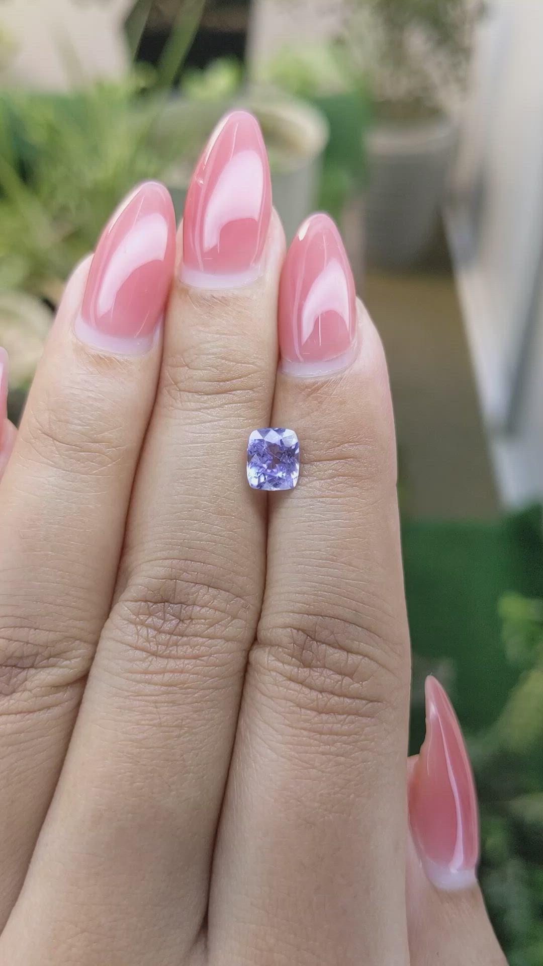 1.28 Ct. Blue Sapphire from Ceylon (Sri Lanka) Size Video