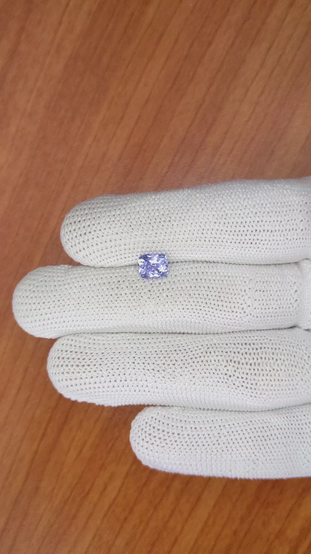 1.28 Ct. Blue Sapphire from Ceylon (Sri Lanka) Size Video