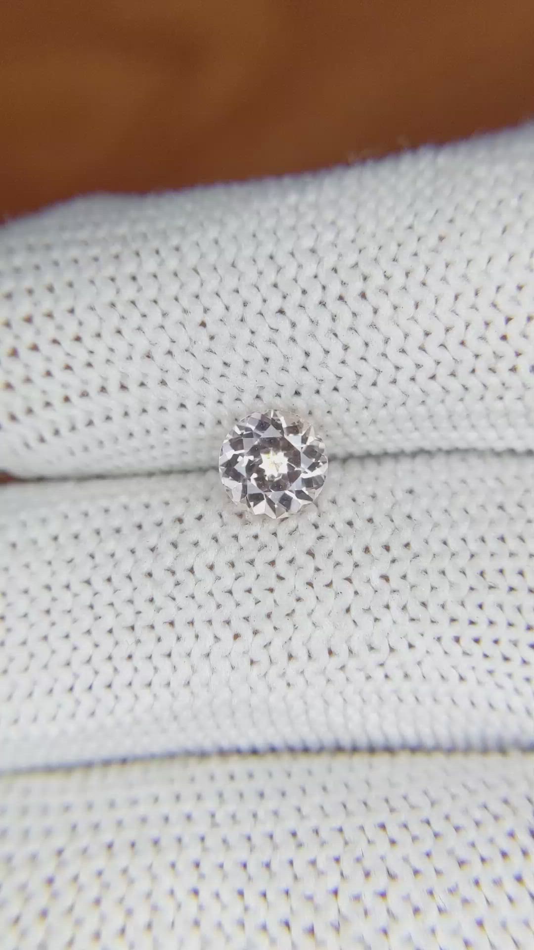 1.03 Ct. Peach Sapphire from Madagascar Size Video