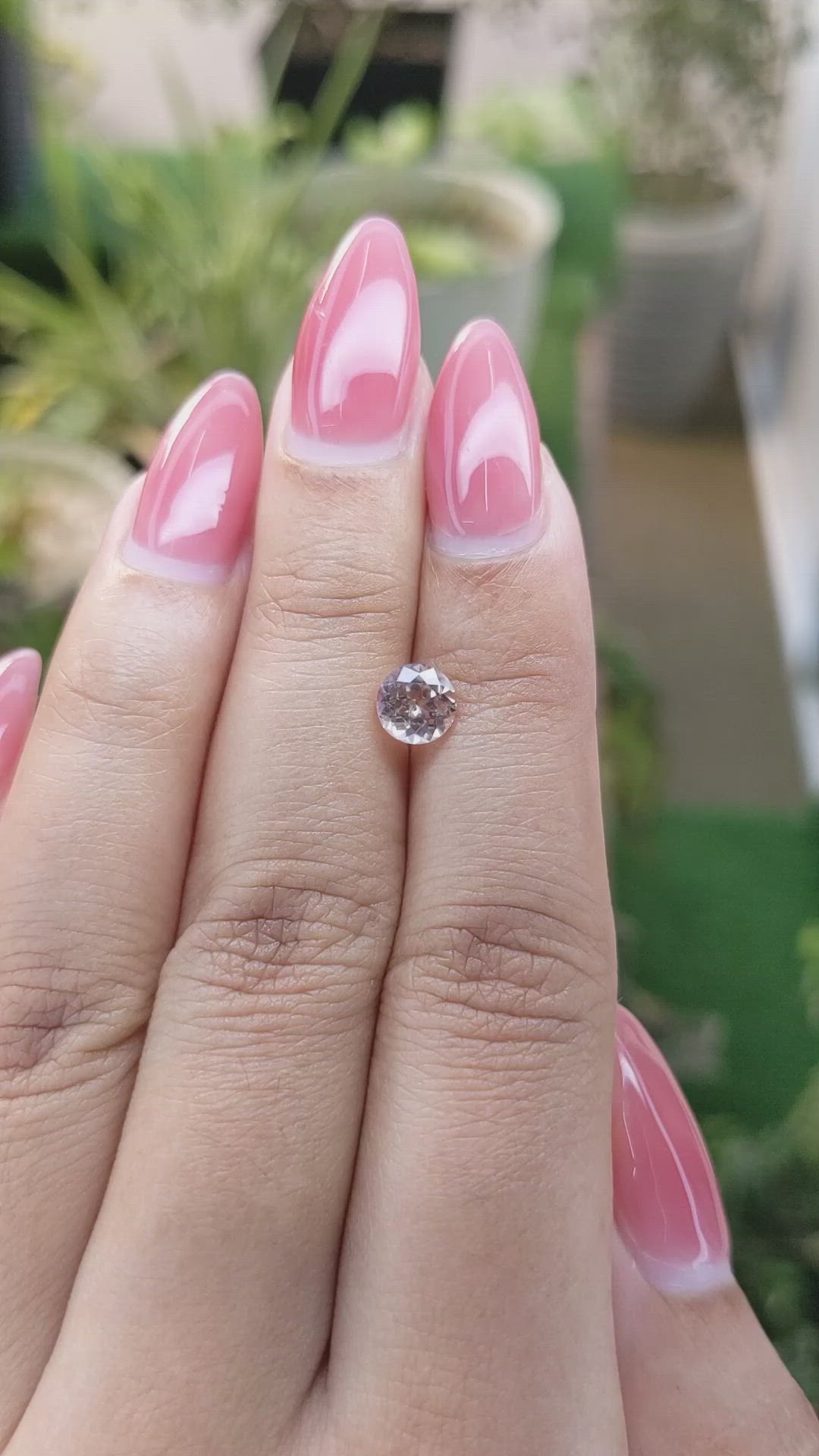 1.03 Ct. Peach Sapphire from Madagascar Size Video