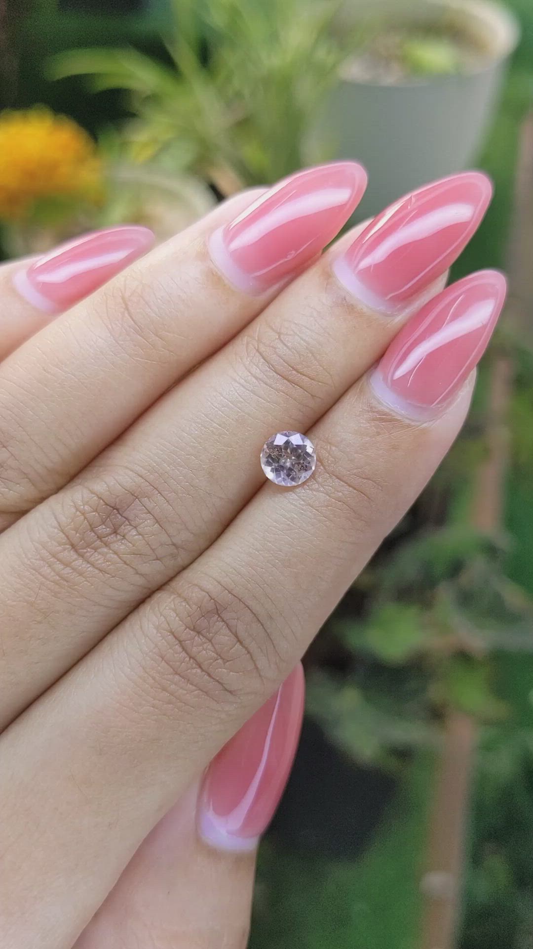 1.03 Ct. Peach Sapphire from Madagascar Size Video