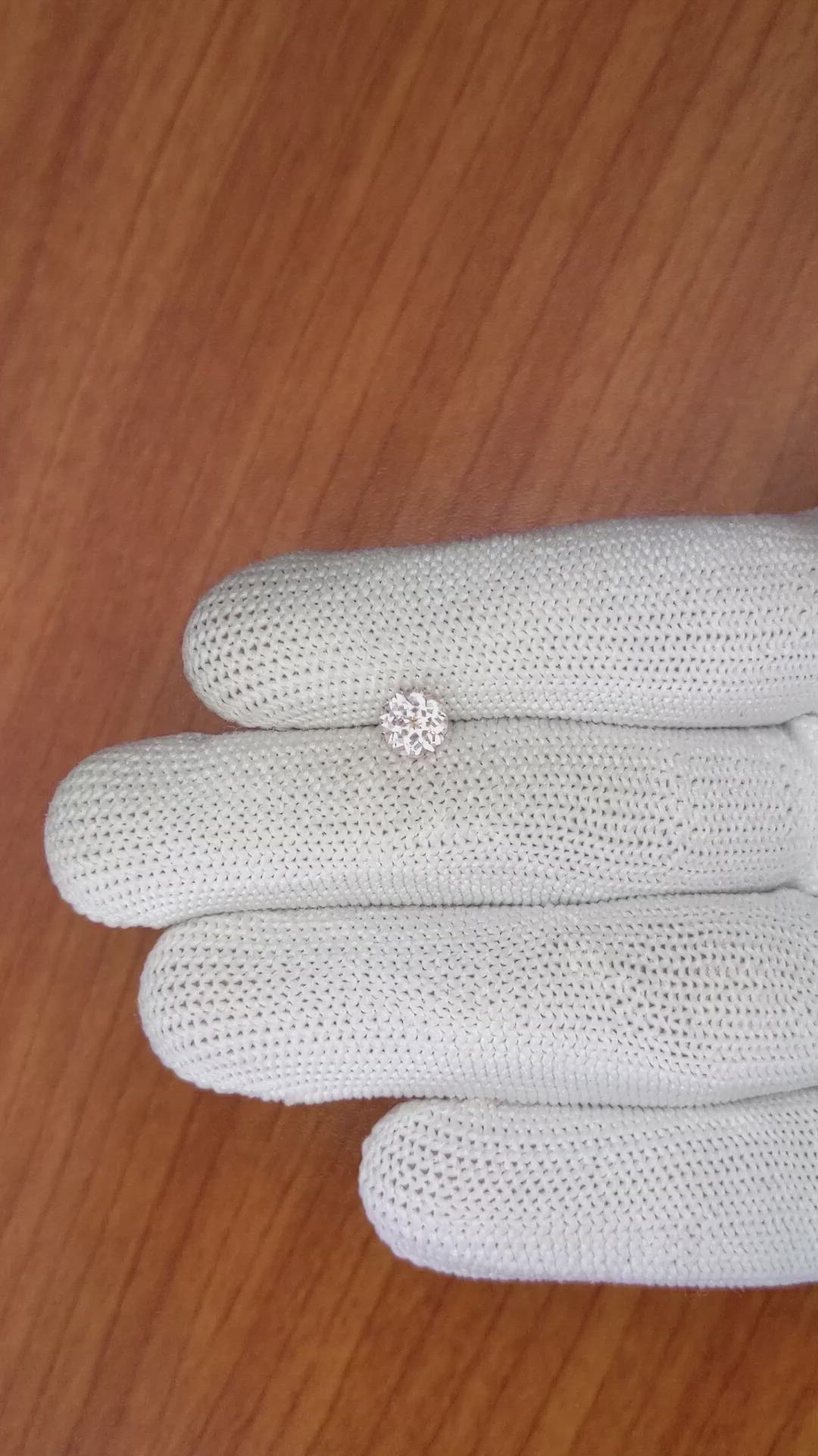 1.03 Ct. Peach Sapphire from Madagascar Size Video