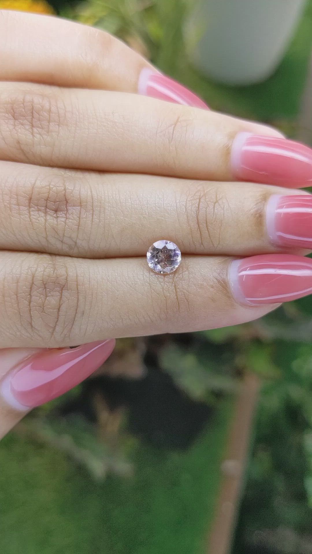 1.03 Ct. Peach Sapphire from Madagascar Size Video