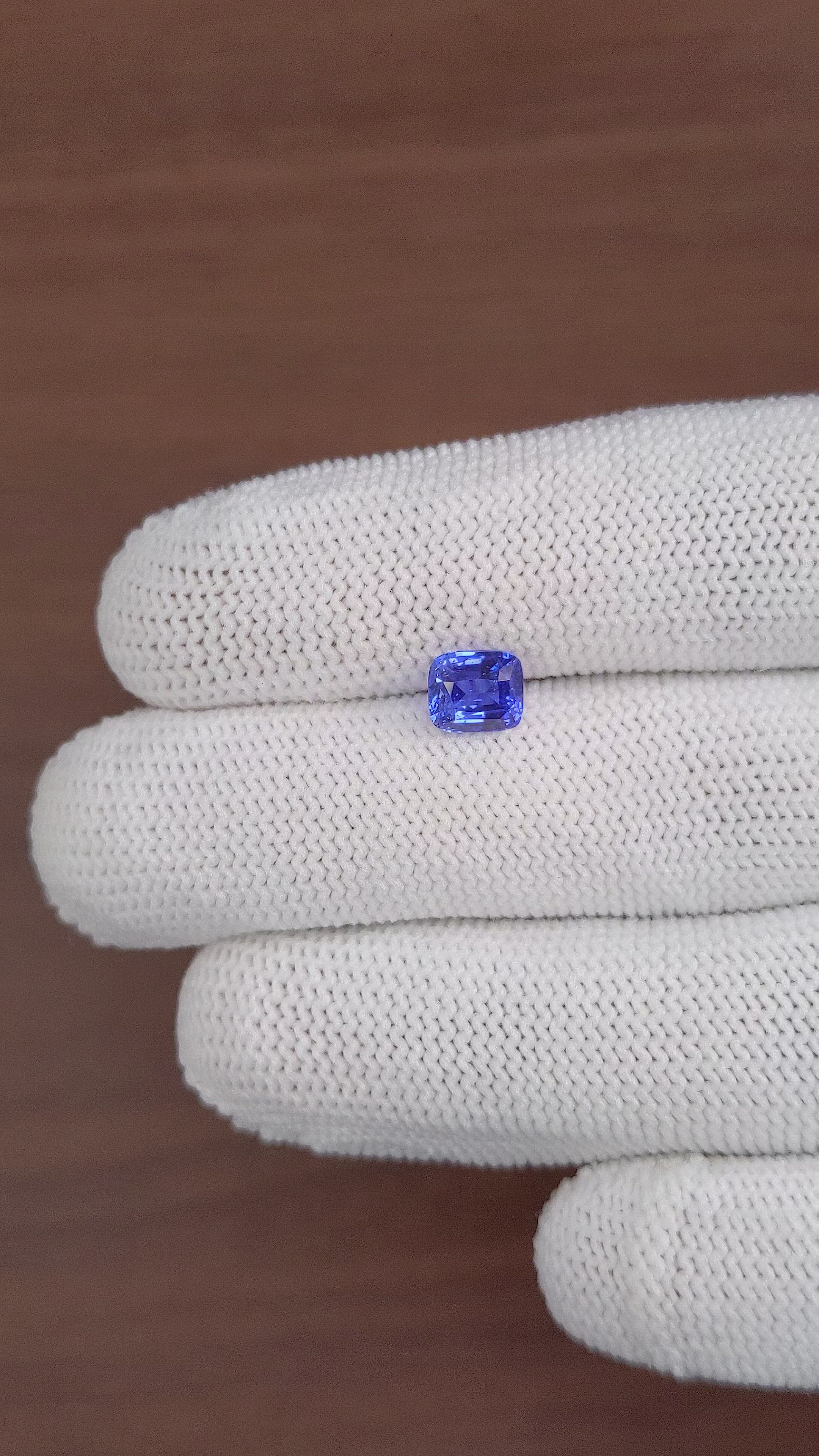 1.62 Ct. Blue Sapphire from Ceylon (Sri Lanka) Size Video