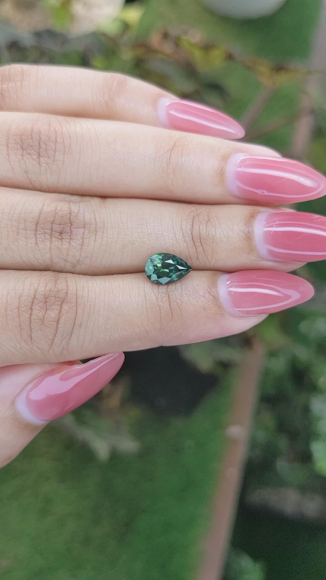 1.66 Ct. Green Sapphire from Madagascar Size Video
