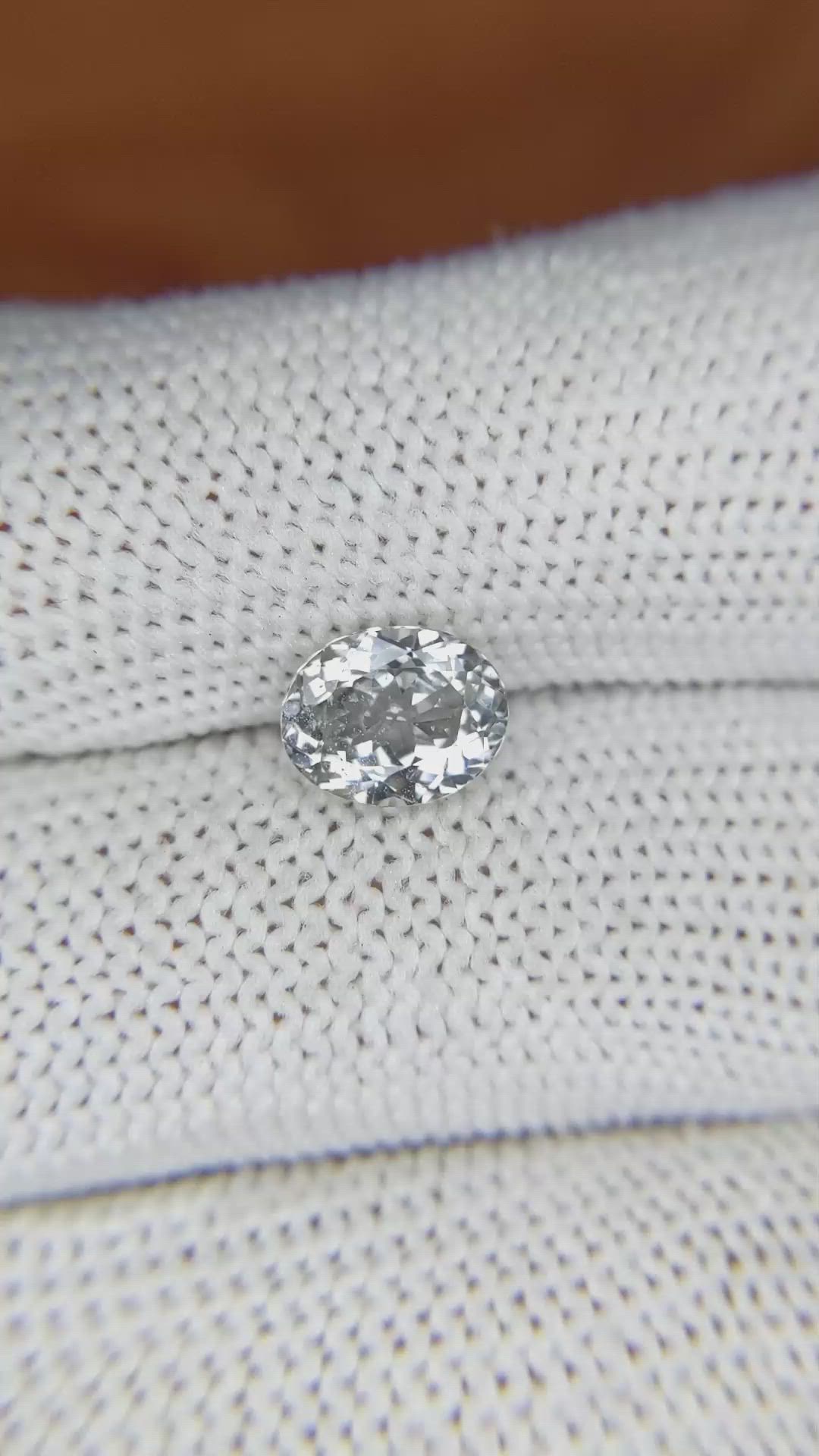 1.72 Ct. Grey Sapphire from Madagascar Size Video