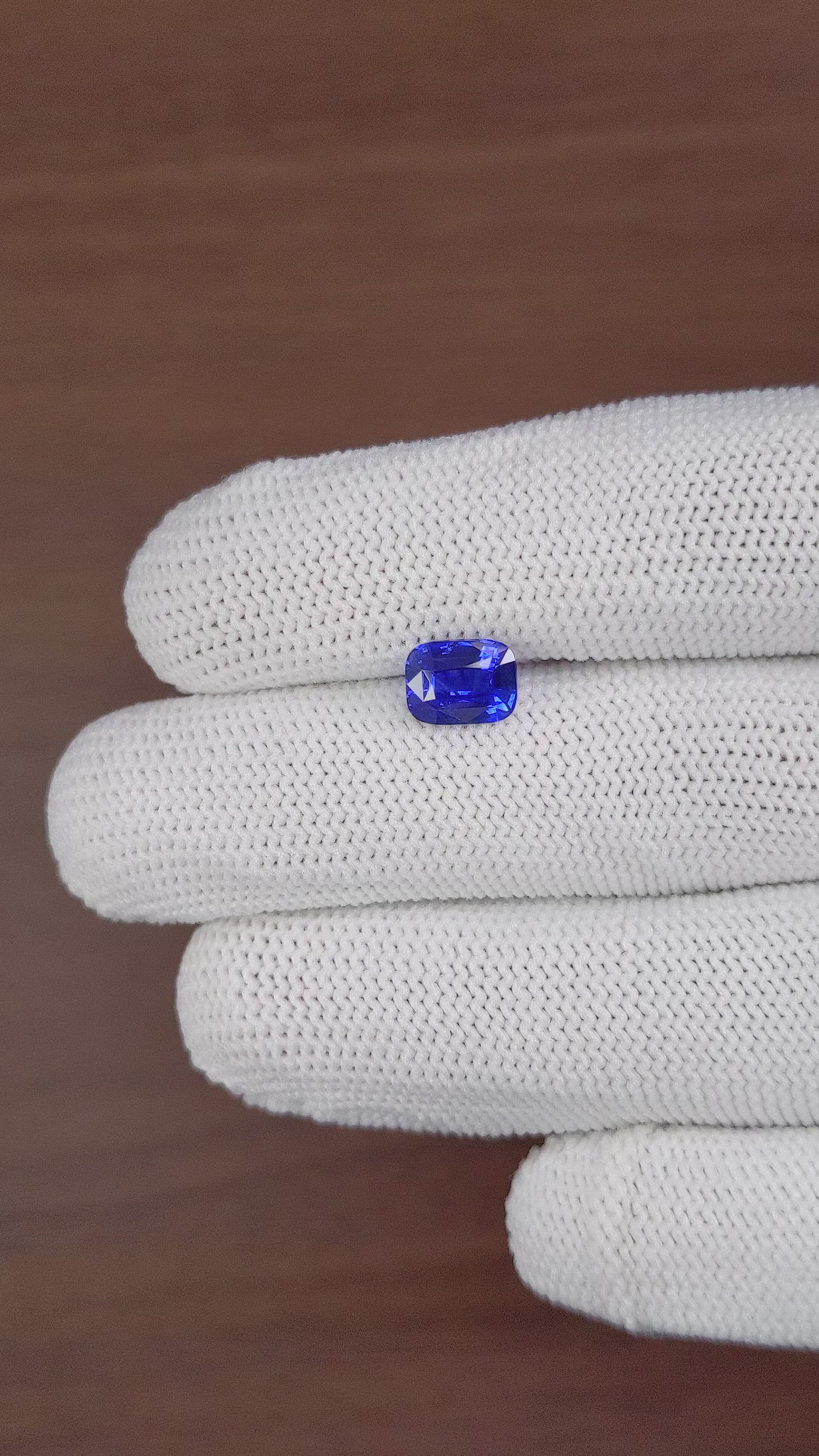 1.92 Ct. Blue Sapphire from Ceylon (Sri Lanka) Size Video