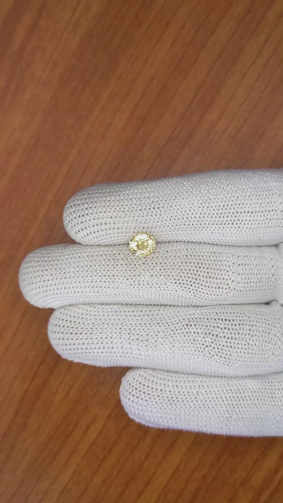 1.09 Ct. Peach Sapphire from Ceylon (Sri Lanka) Size Video