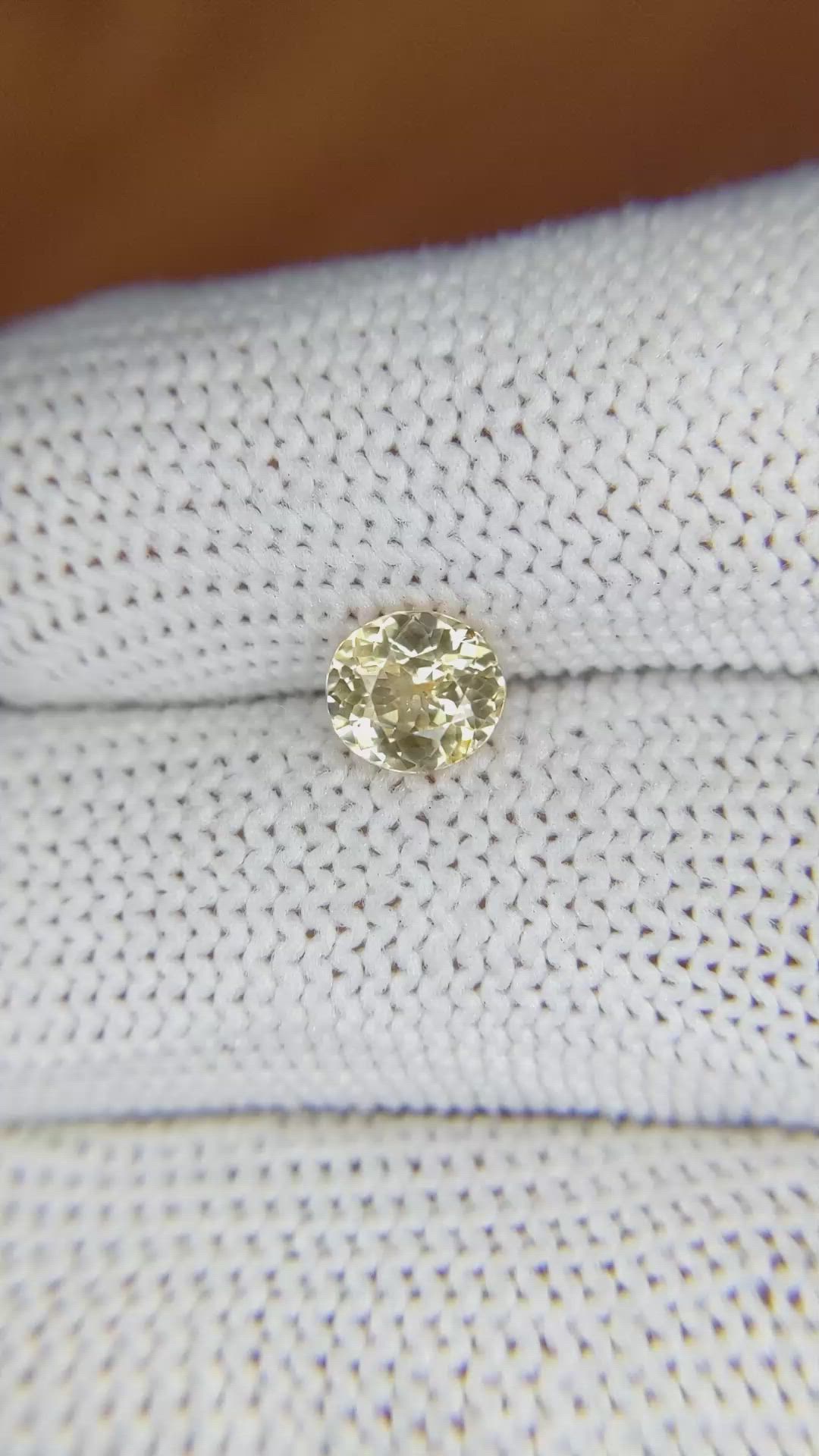 1.09 Ct. Peach Sapphire from Ceylon (Sri Lanka) Size Video