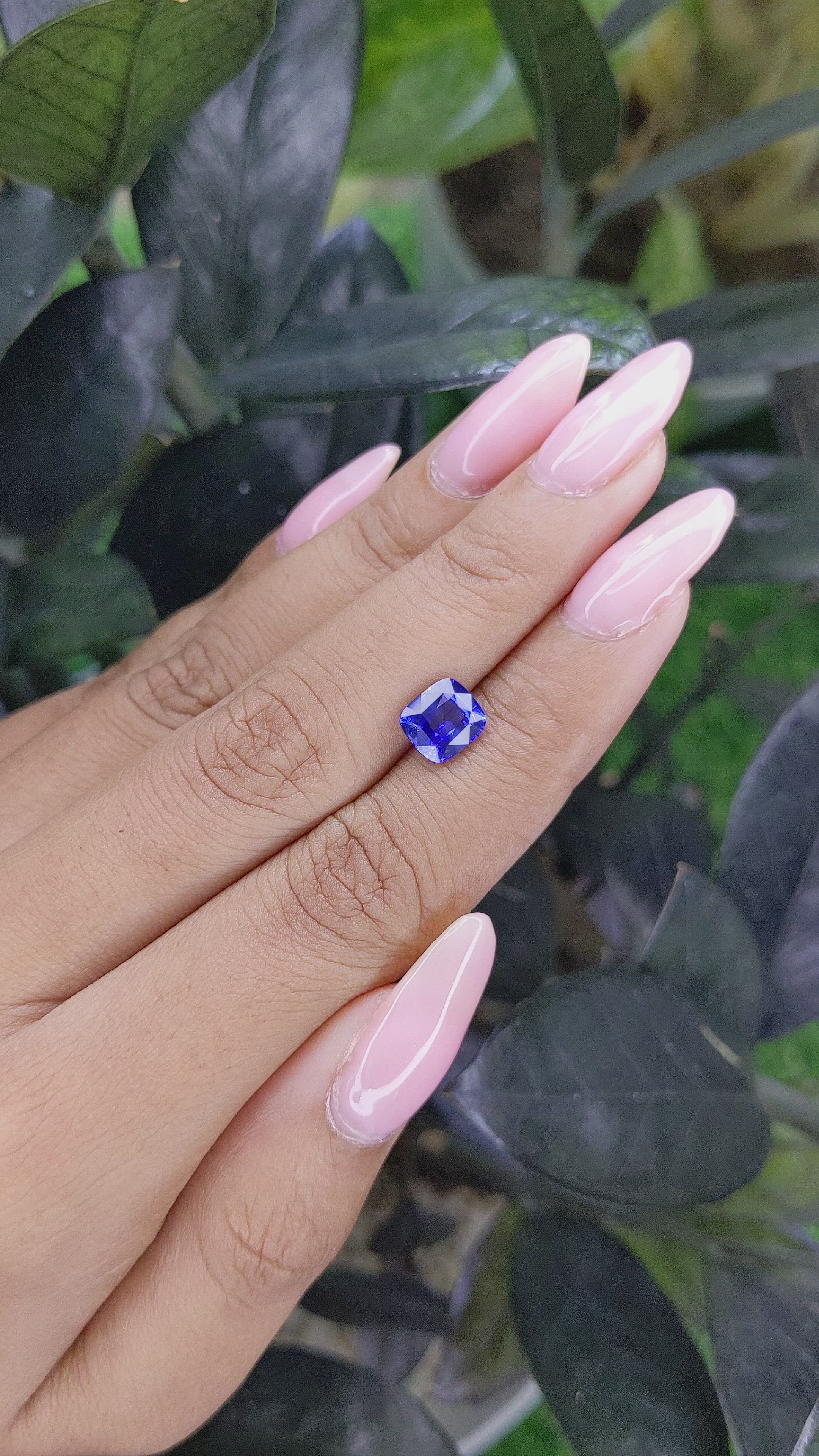 1.80 Ct. Blue Sapphire from Ceylon (Sri Lanka) Size Video