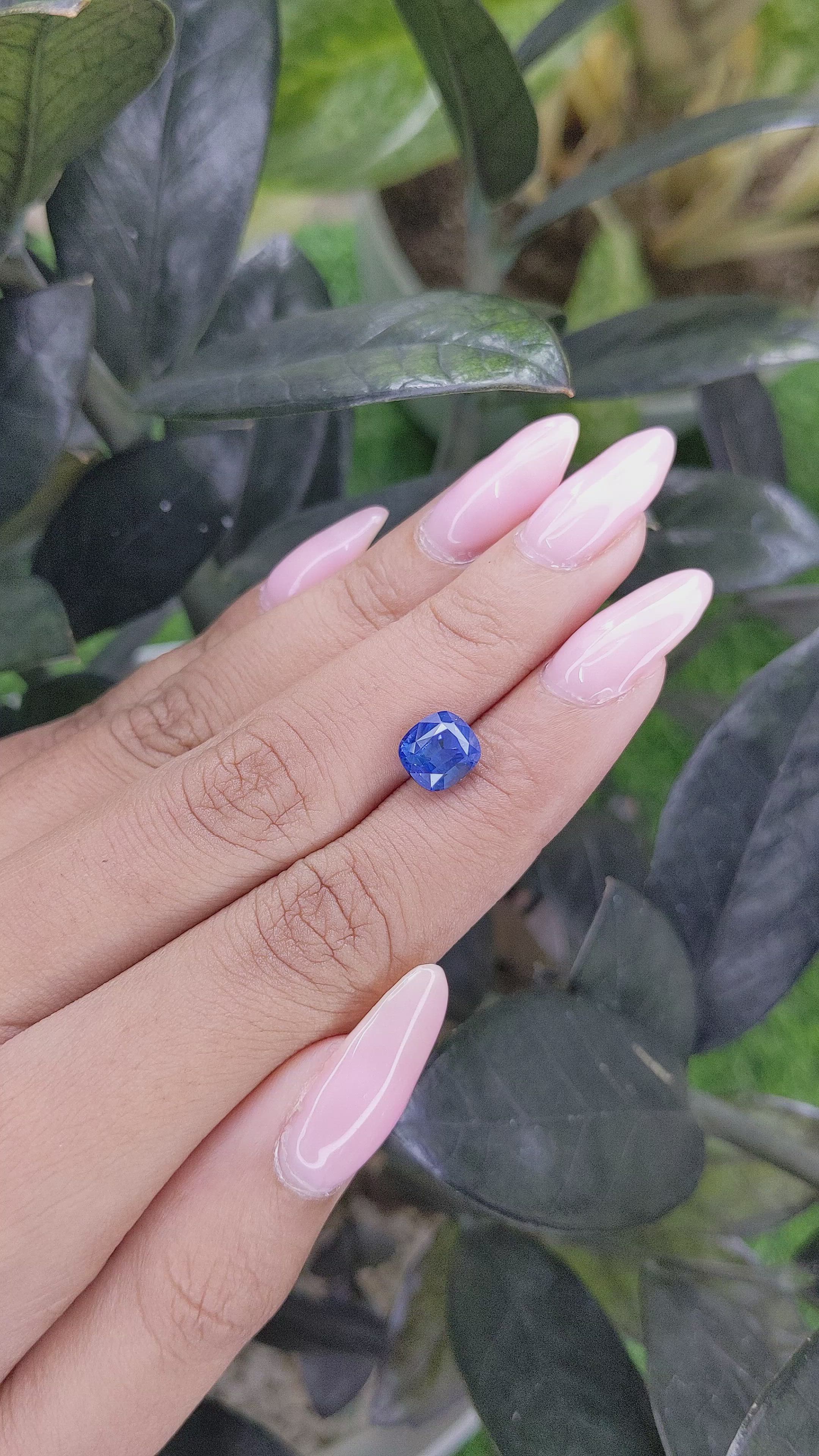 2.71 Ct. Blue Sapphire from Ceylon (Sri Lanka) Size Video