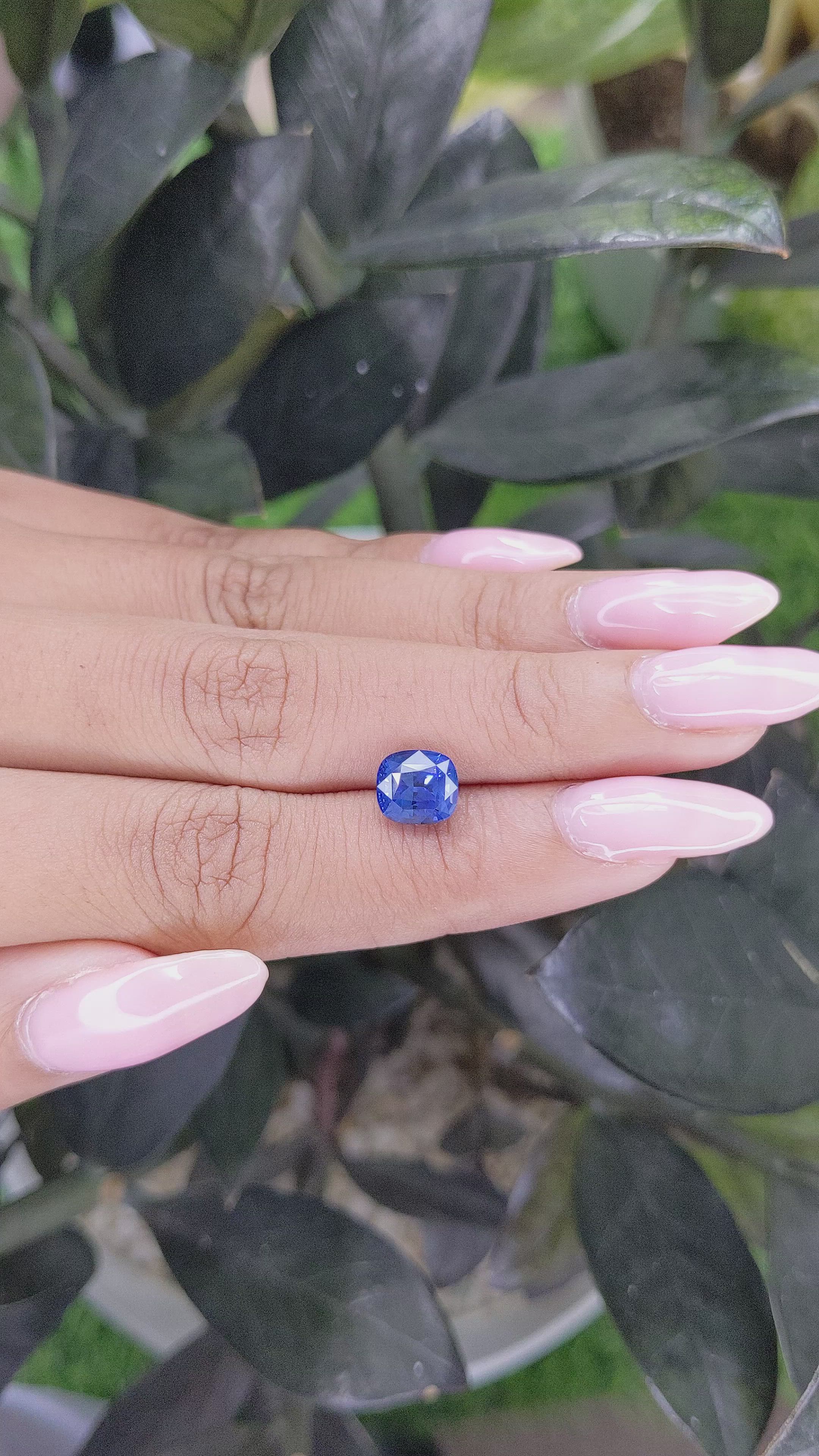 2.71 Ct. Blue Sapphire from Ceylon (Sri Lanka) Size Video