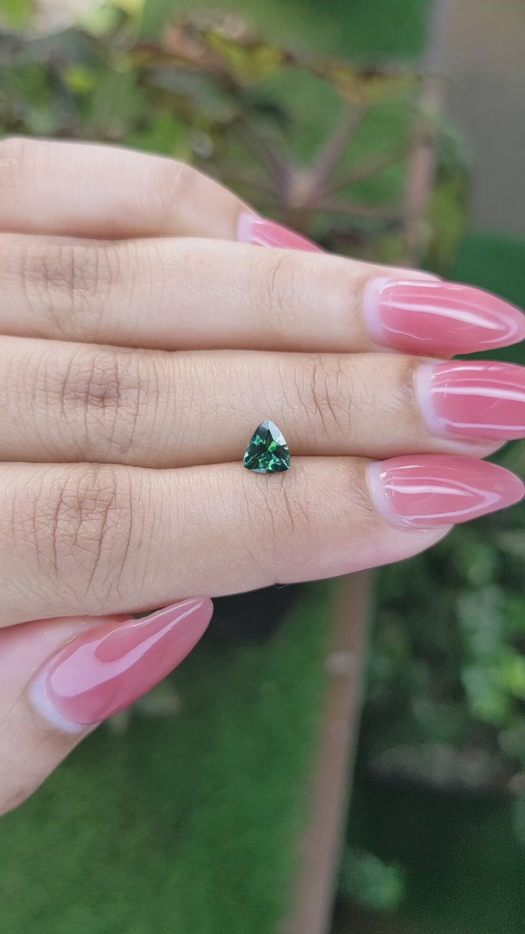 0.70 Ct. Green Sapphire from Madagascar Size Video