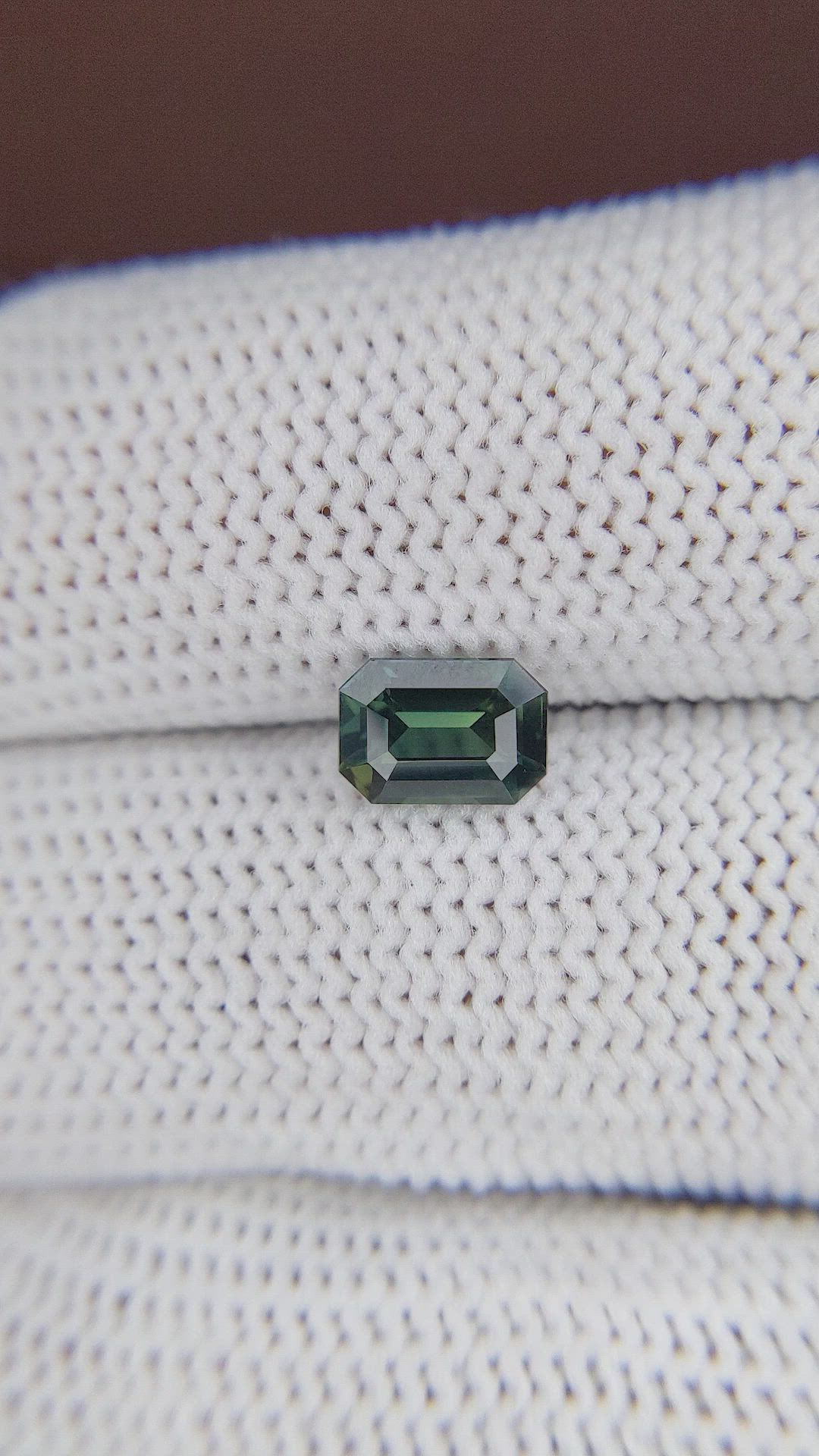 1.57 Ct. Bluish Green Sapphire from Madagascar Size Video