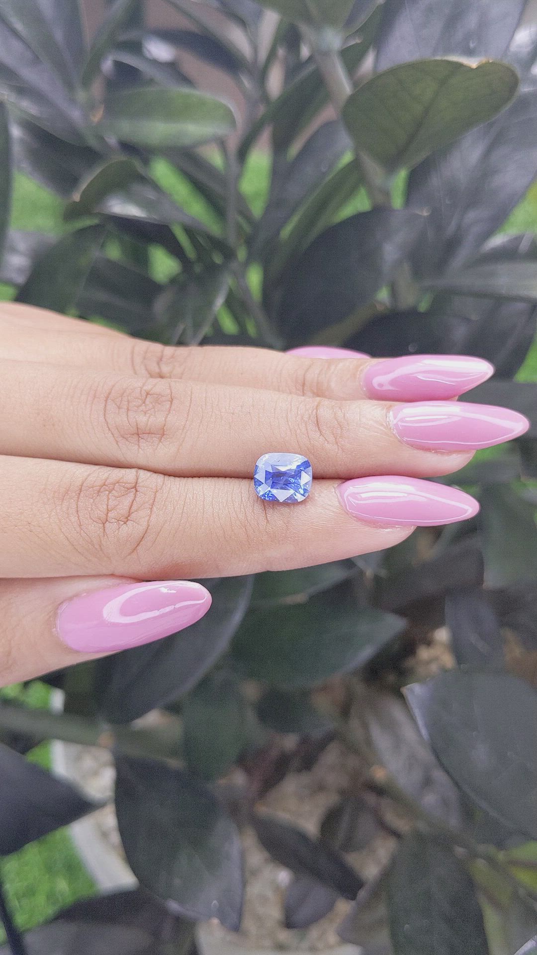 3.06 Ct. Blue Sapphire from Ceylon (Sri Lanka) Size Video