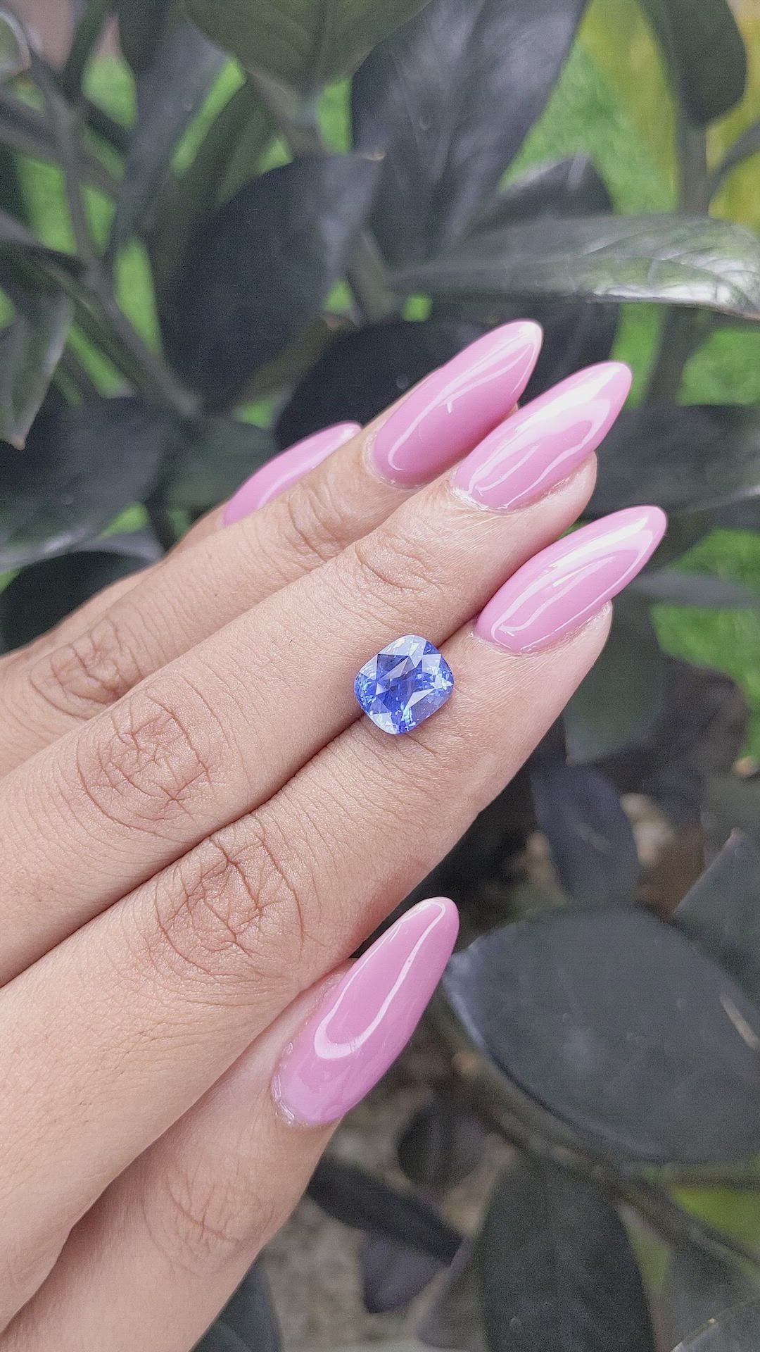 3.06 Ct. Blue Sapphire from Ceylon (Sri Lanka) Size Video