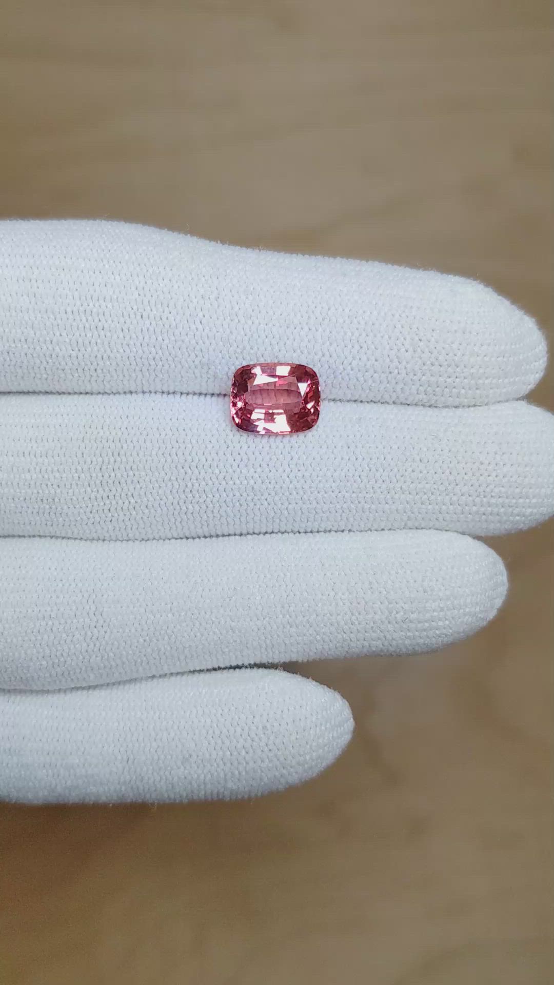 3.00 Ct. Padparadscha Sapphire from Madagascar Size Video