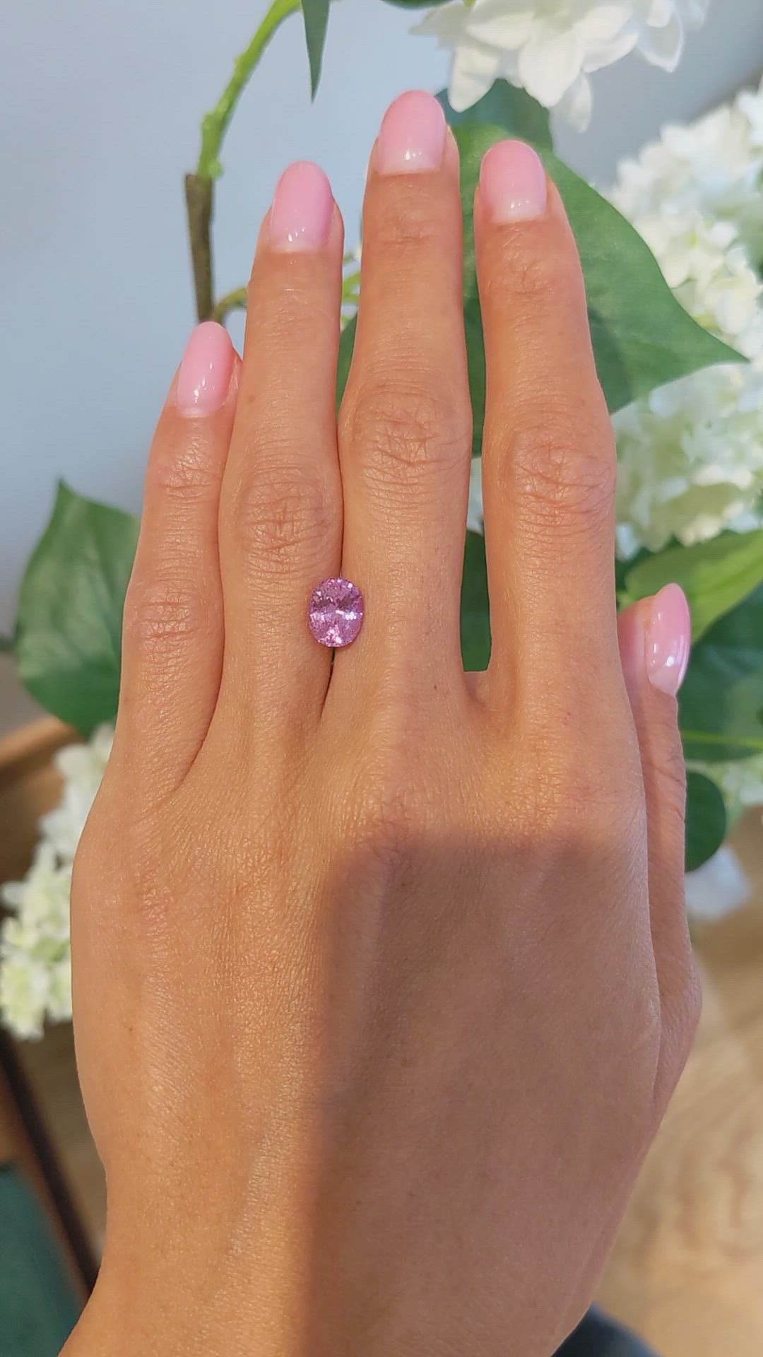 2.64 Ct. Padparadscha Sapphire from Madagascar Size Video