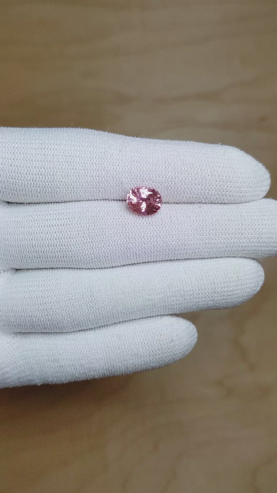 2.64 Ct. Padparadscha Sapphire from Madagascar Size Video
