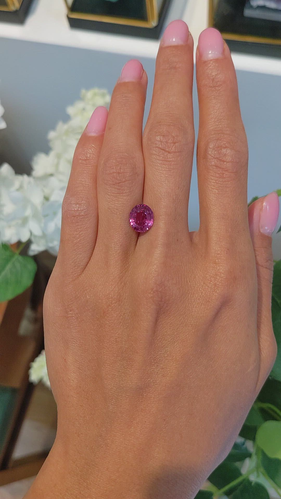 3.03 Ct. Padparadscha Sapphire from Madagascar Size Video