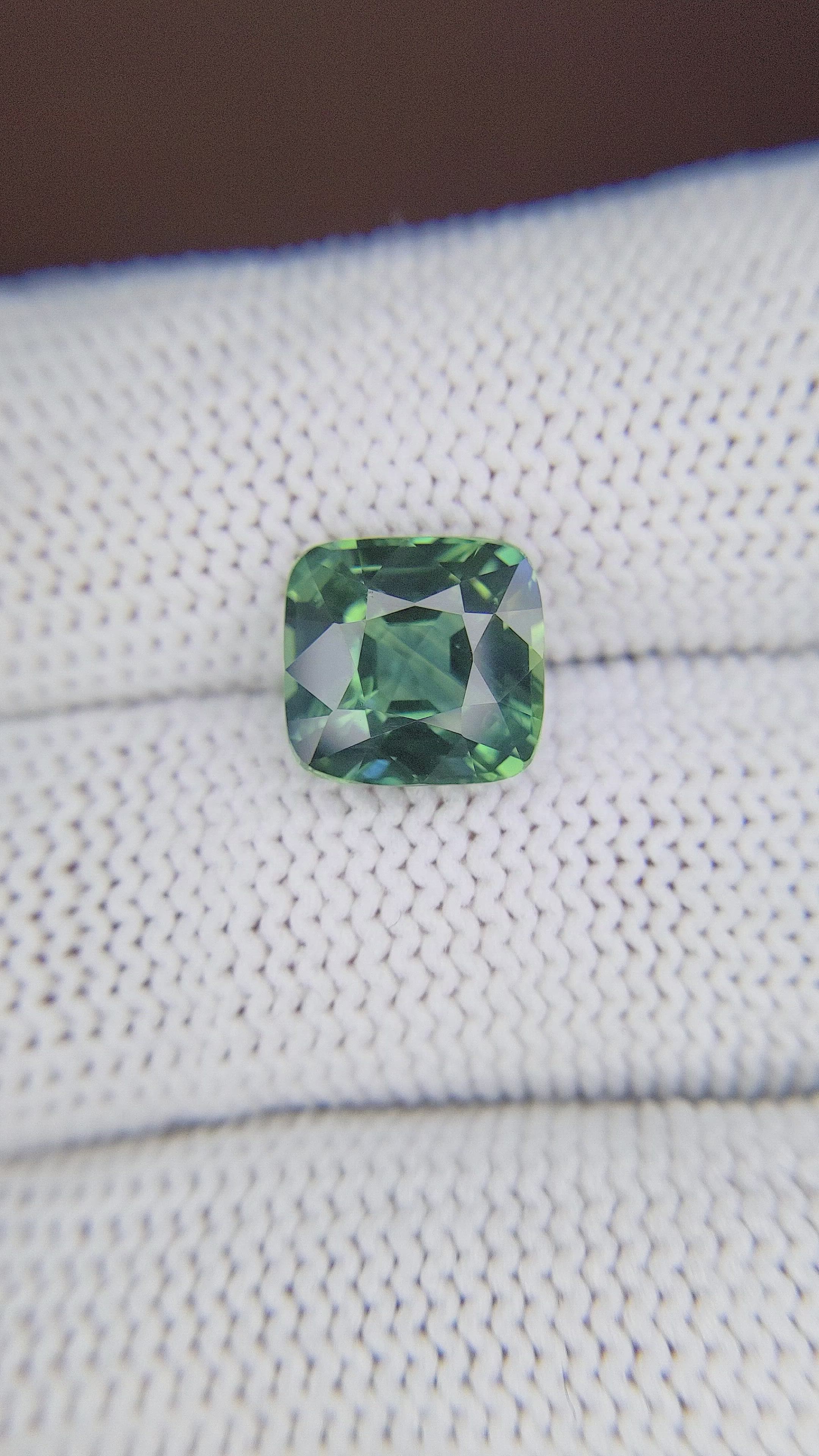 5.00 Ct. Green Sapphire from Madagascar Size Video