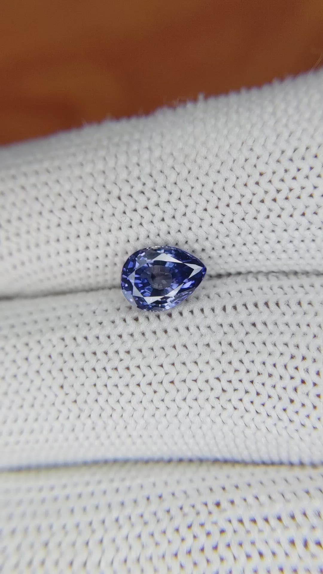 1.66 Ct. Blue Sapphire from Ceylon (Sri Lanka) Size Video