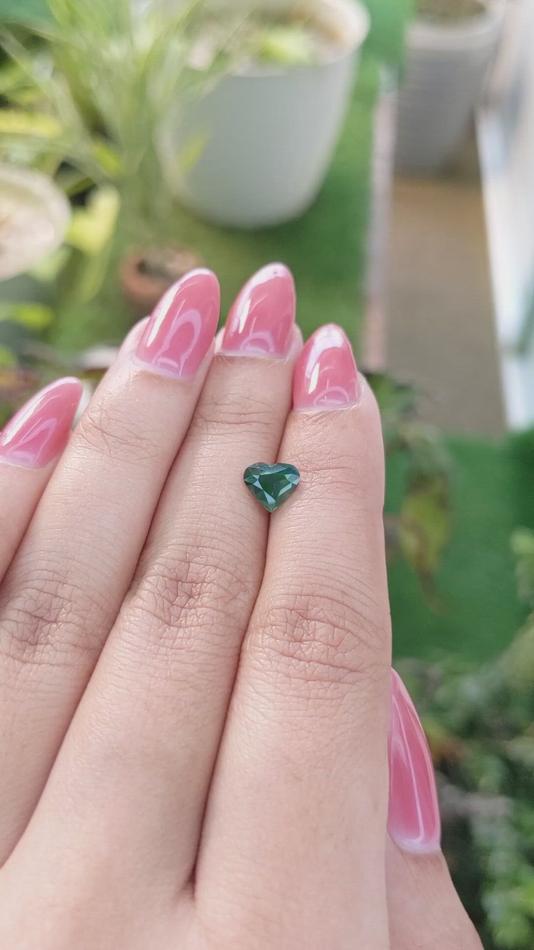 1.15 Ct. Green Sapphire from Madagascar Size Video