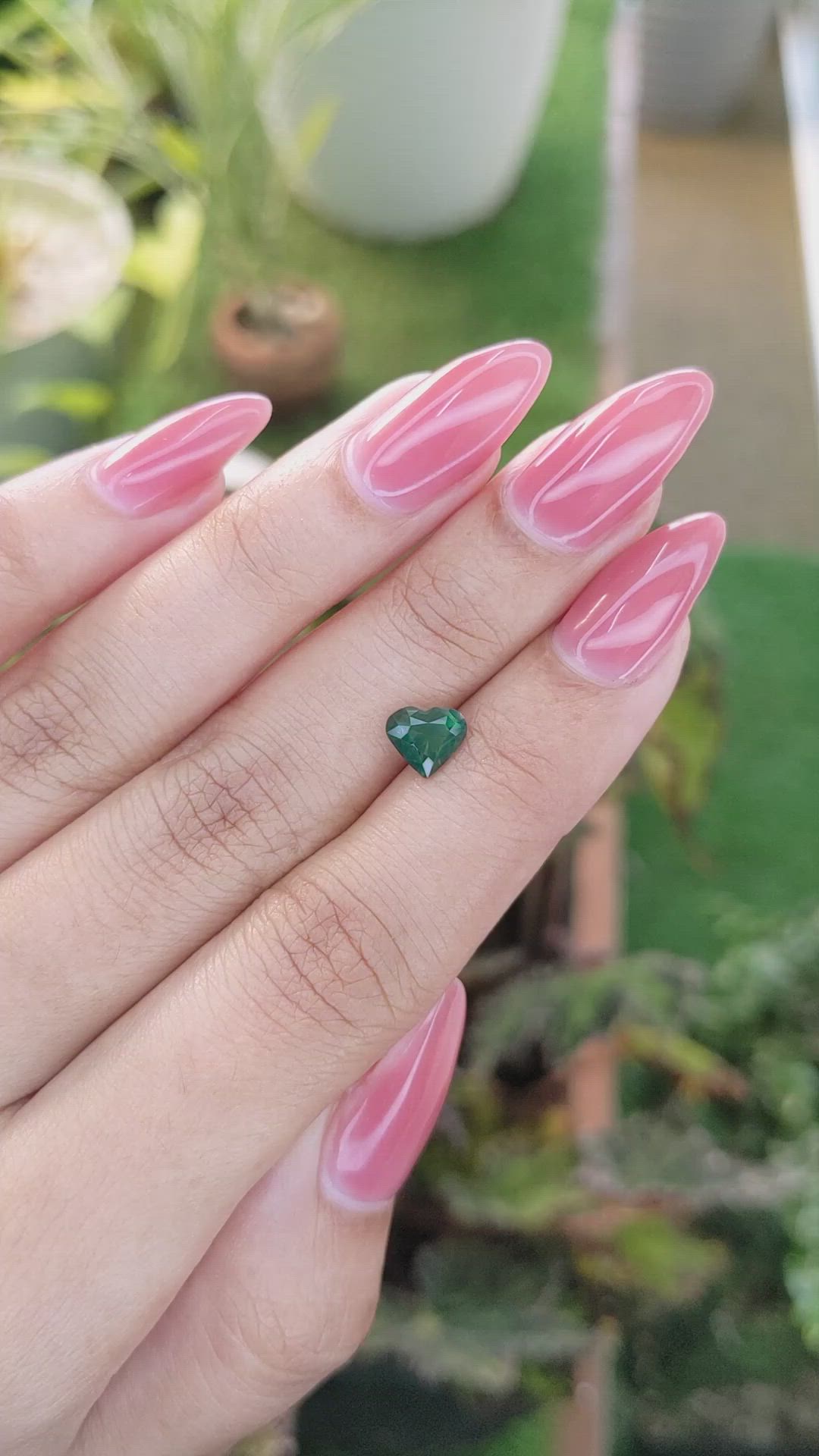 1.15 Ct. Green Sapphire from Madagascar Size Video