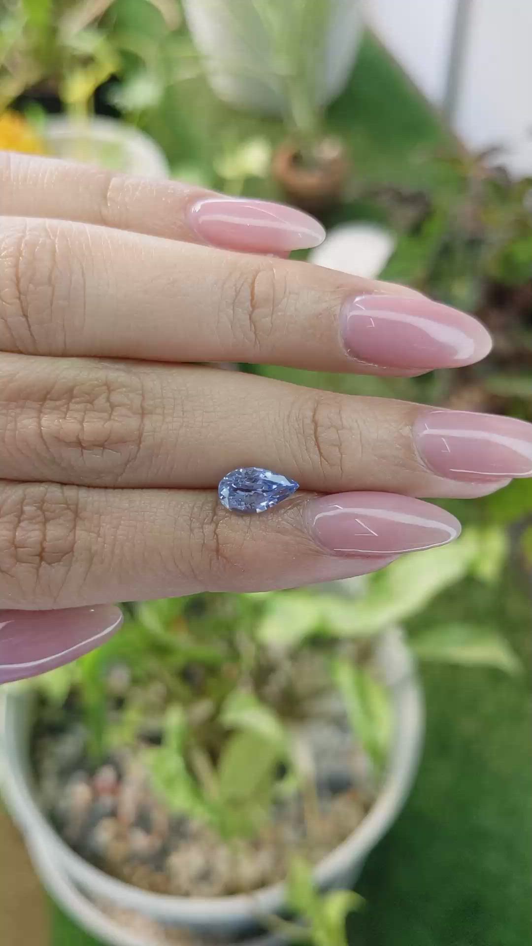 1.54 Ct. Blue Sapphire from Ceylon (Sri Lanka) Size Video