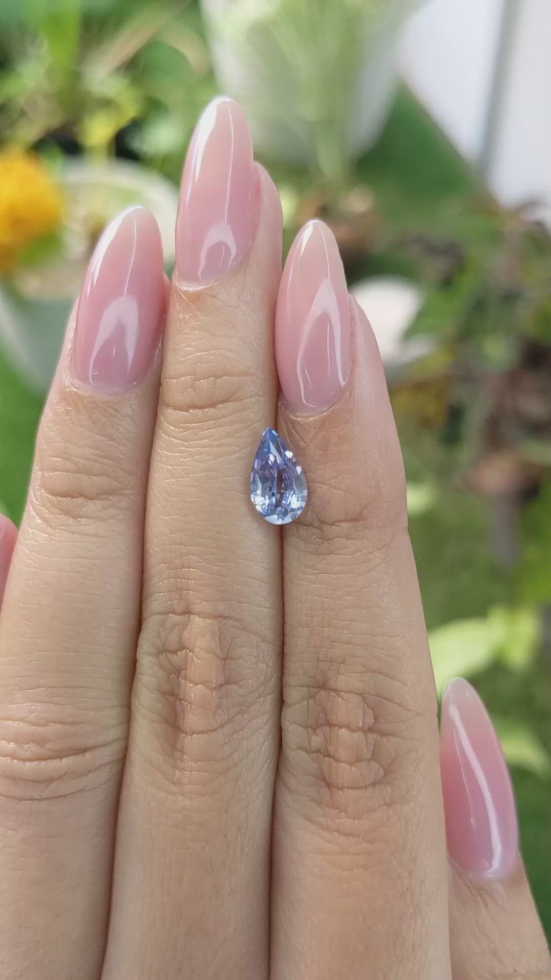 1.54 Ct. Blue Sapphire from Ceylon (Sri Lanka) Size Video