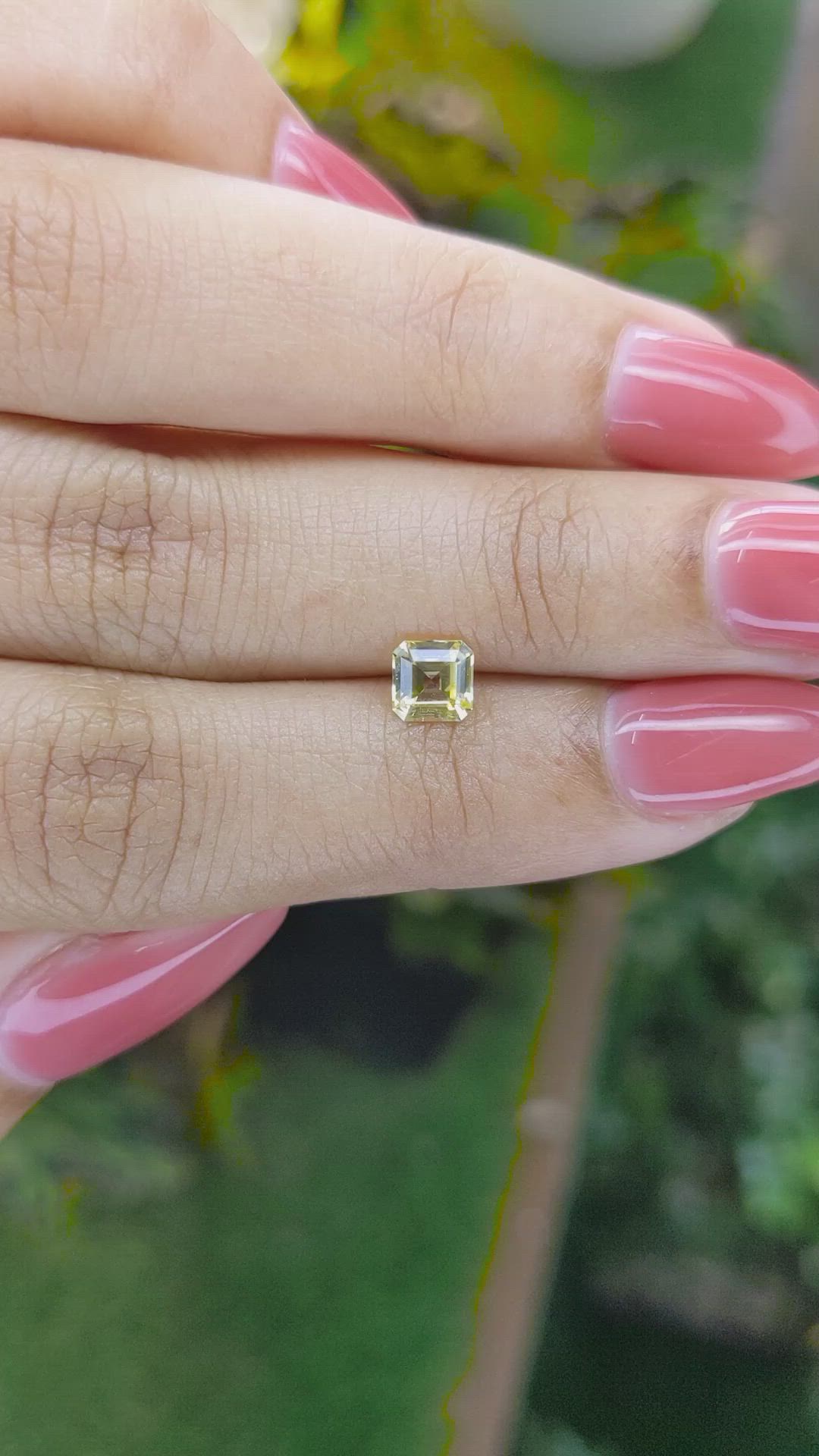 0.73 Ct. Yellow Sapphire from Ceylon (Sri Lanka) Size Video