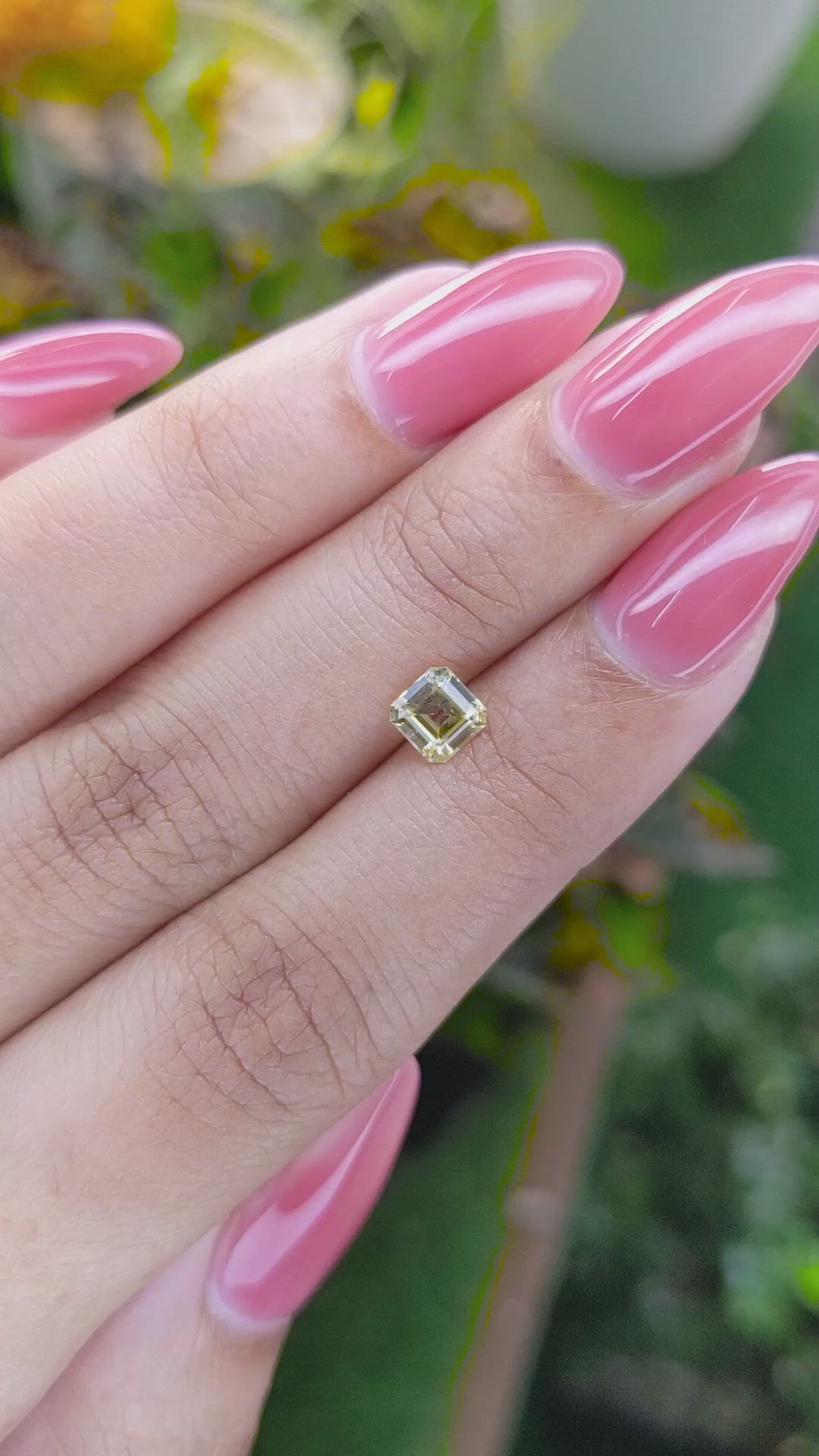 0.73 Ct. Yellow Sapphire from Ceylon (Sri Lanka) Size Video