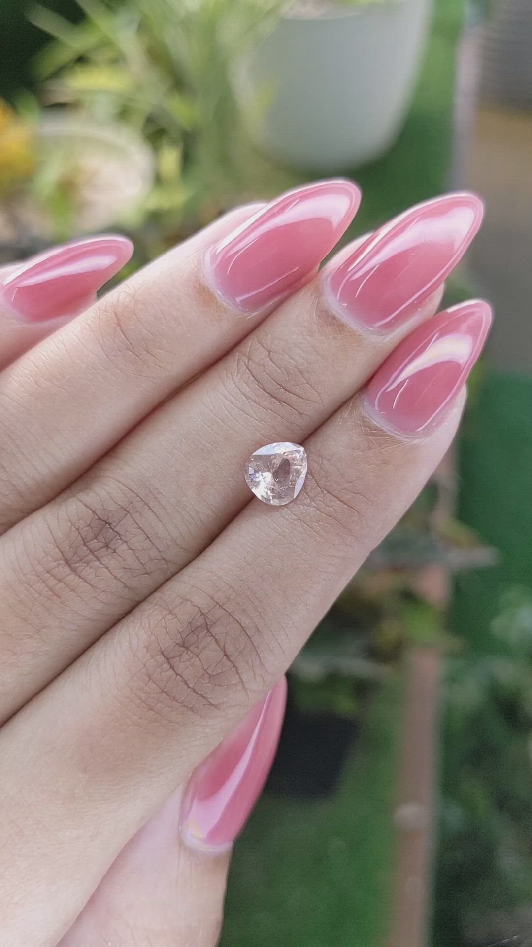 1.34 Ct. Pink Sapphire from Ceylon (Sri Lanka) Size Video