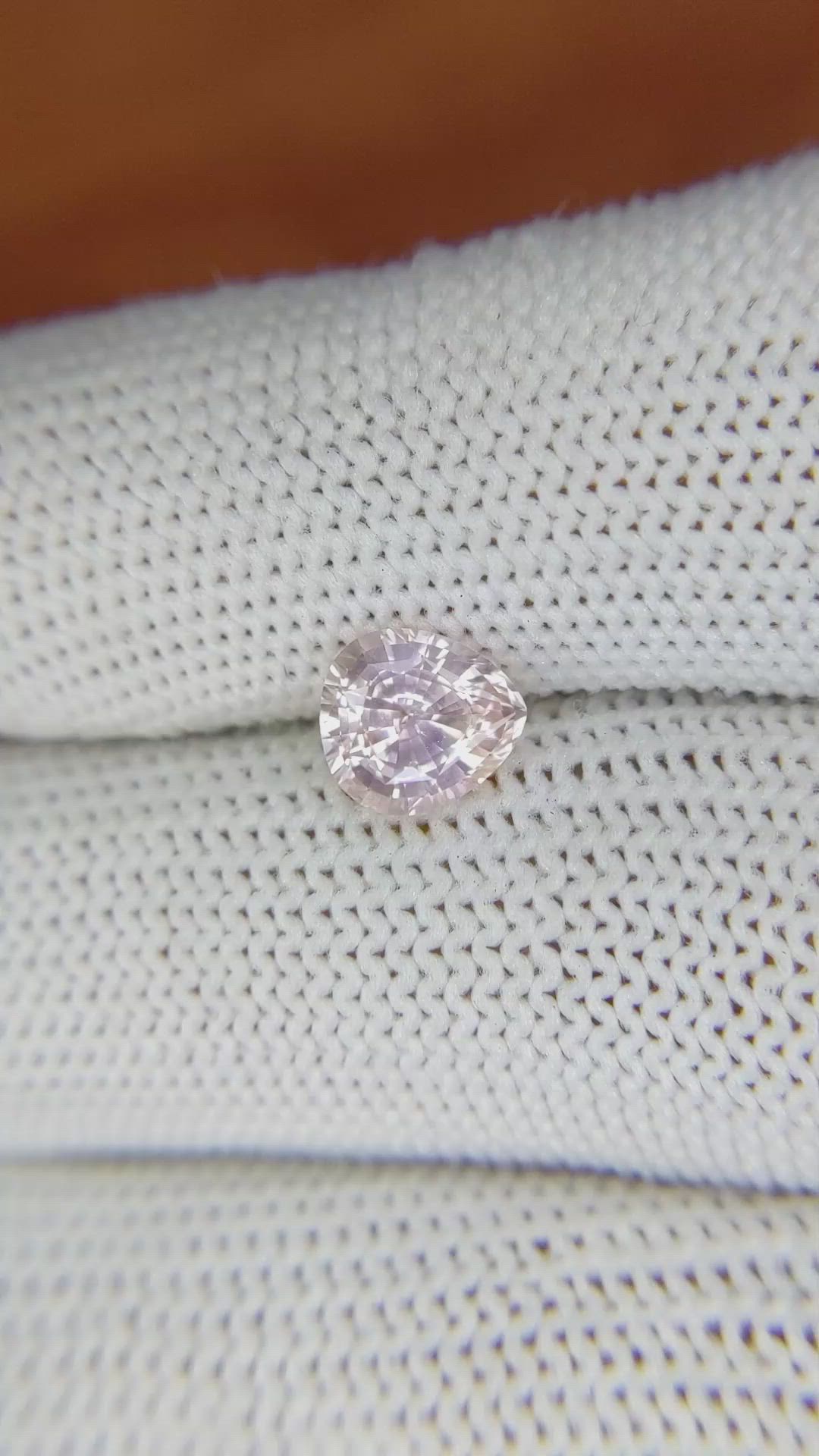 1.34 Ct. Pink Sapphire from Ceylon (Sri Lanka) Size Video
