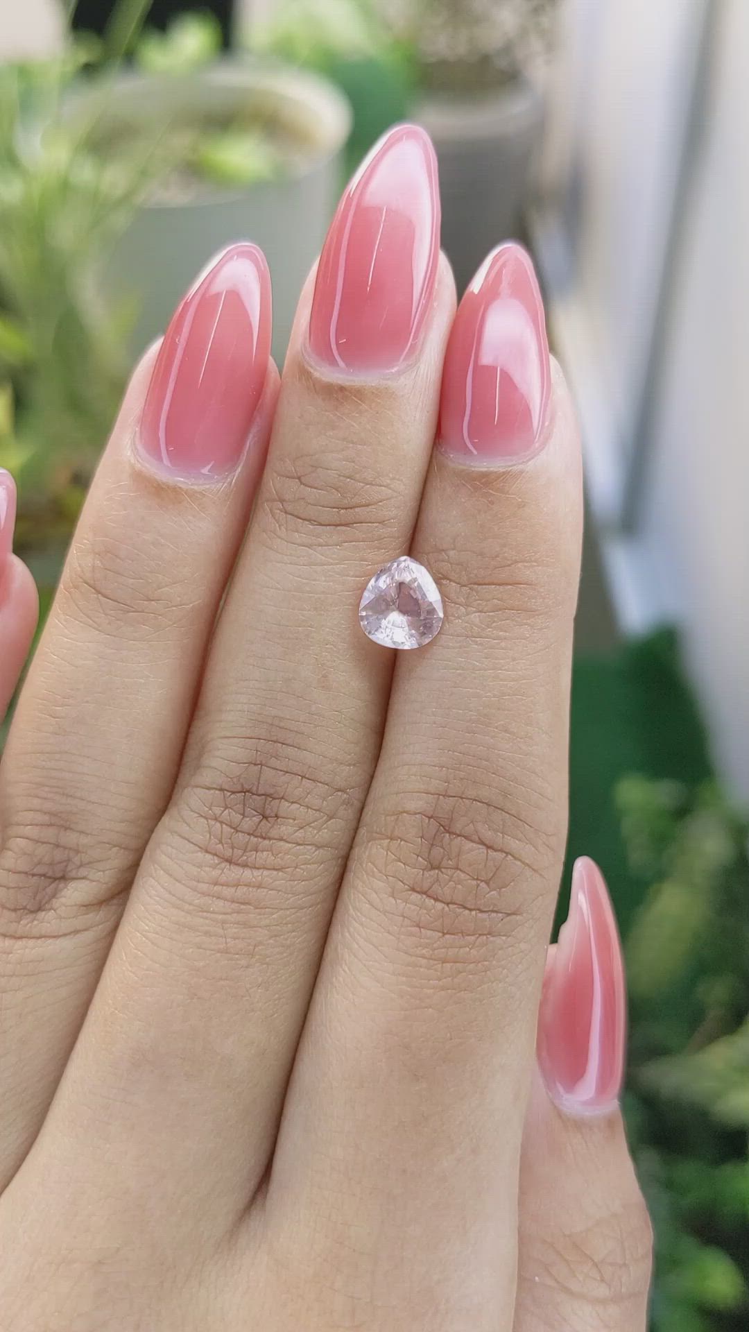 1.34 Ct. Pink Sapphire from Ceylon (Sri Lanka) Size Video
