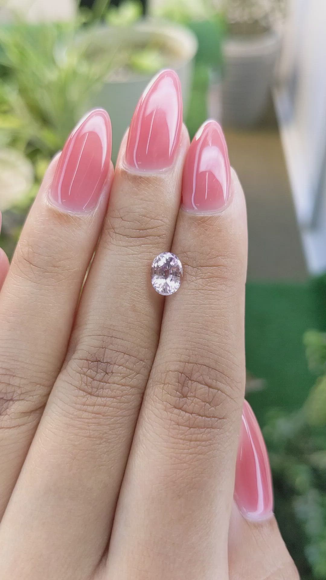 1.36 Ct. Pink Sapphire from Ceylon (Sri Lanka) Size Video