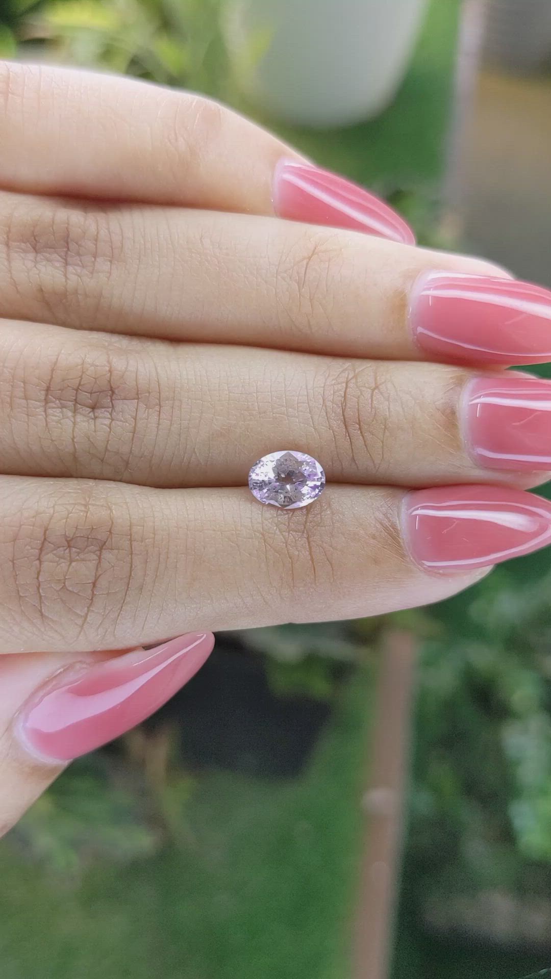 1.36 Ct. Pink Sapphire from Ceylon (Sri Lanka) Size Video