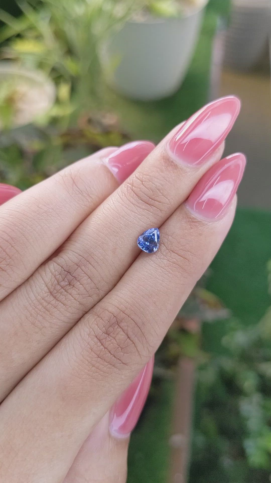 0.79 Ct. Blue Sapphire from Ceylon (Sri Lanka) Size Video