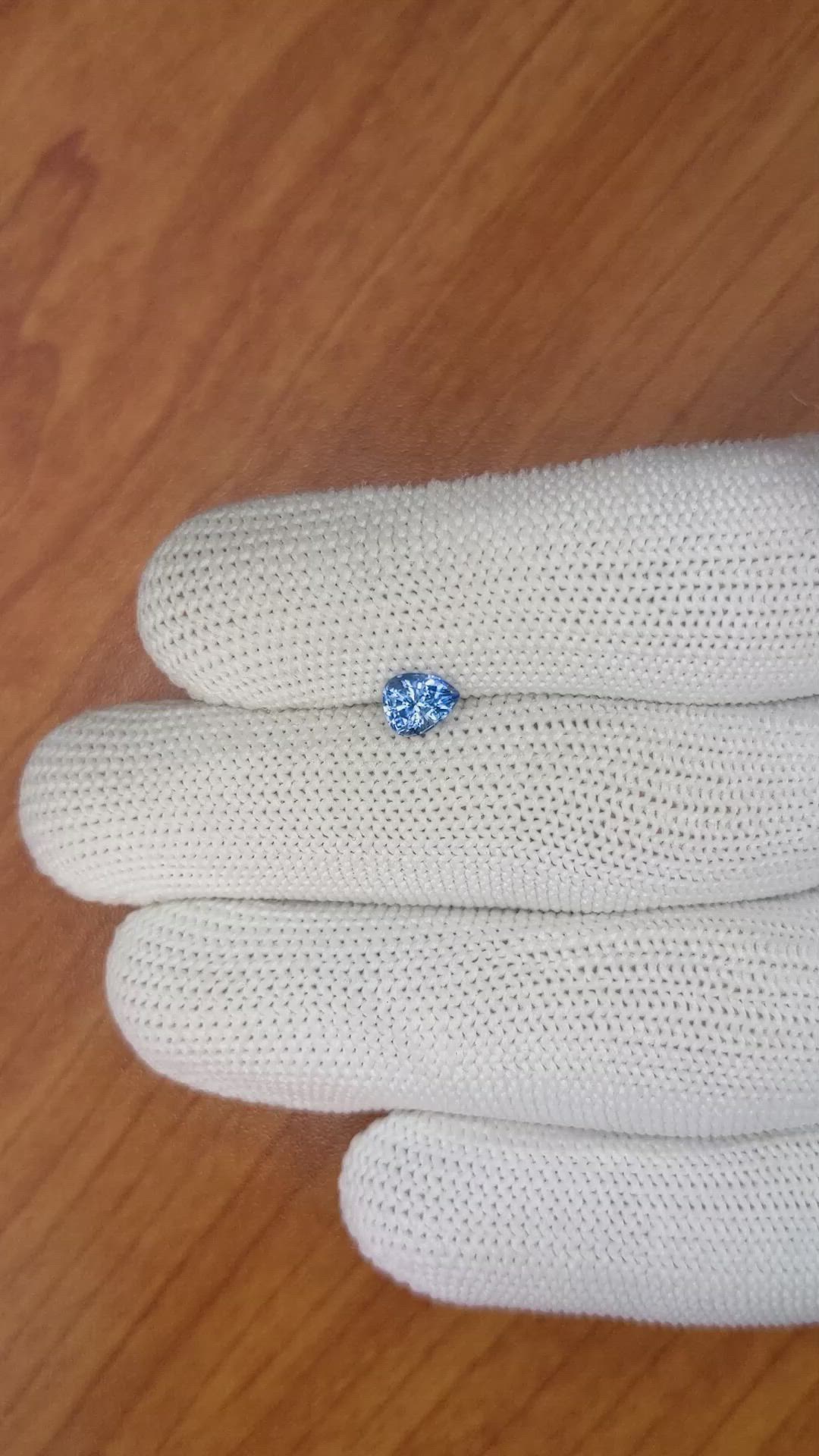 0.79 Ct. Blue Sapphire from Ceylon (Sri Lanka) Size Video